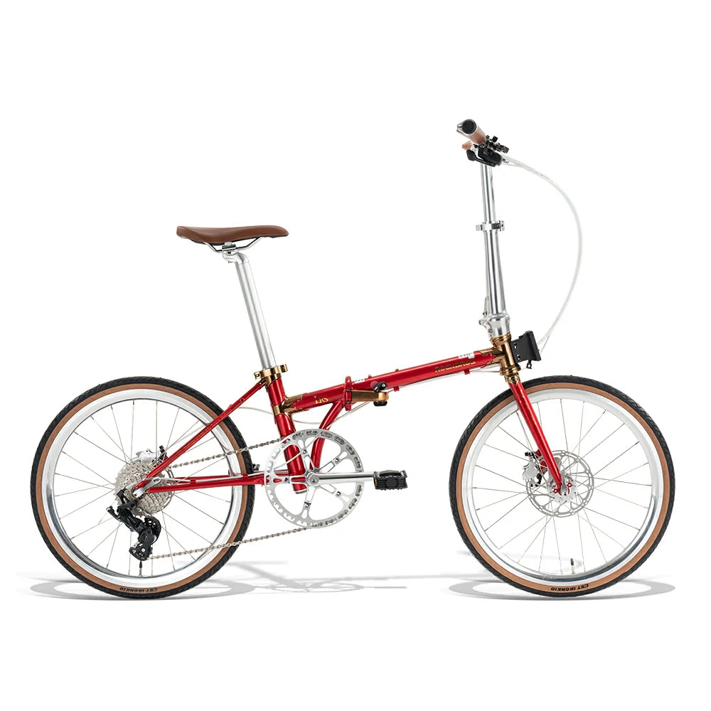 Red bicycle on a white background #Color_Red