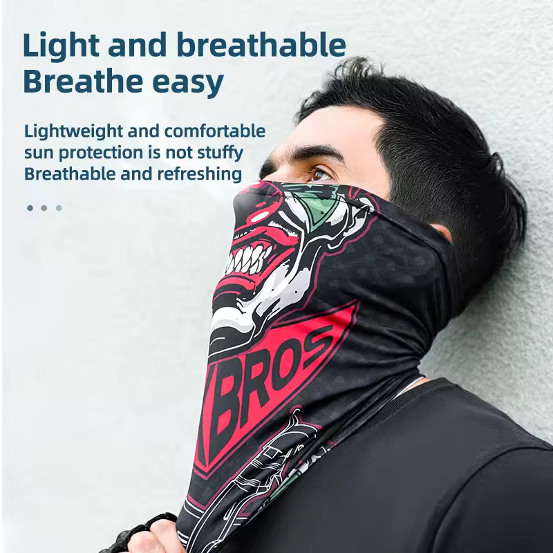 Ice Silk Sunscreen Mask Breathable UV Protection