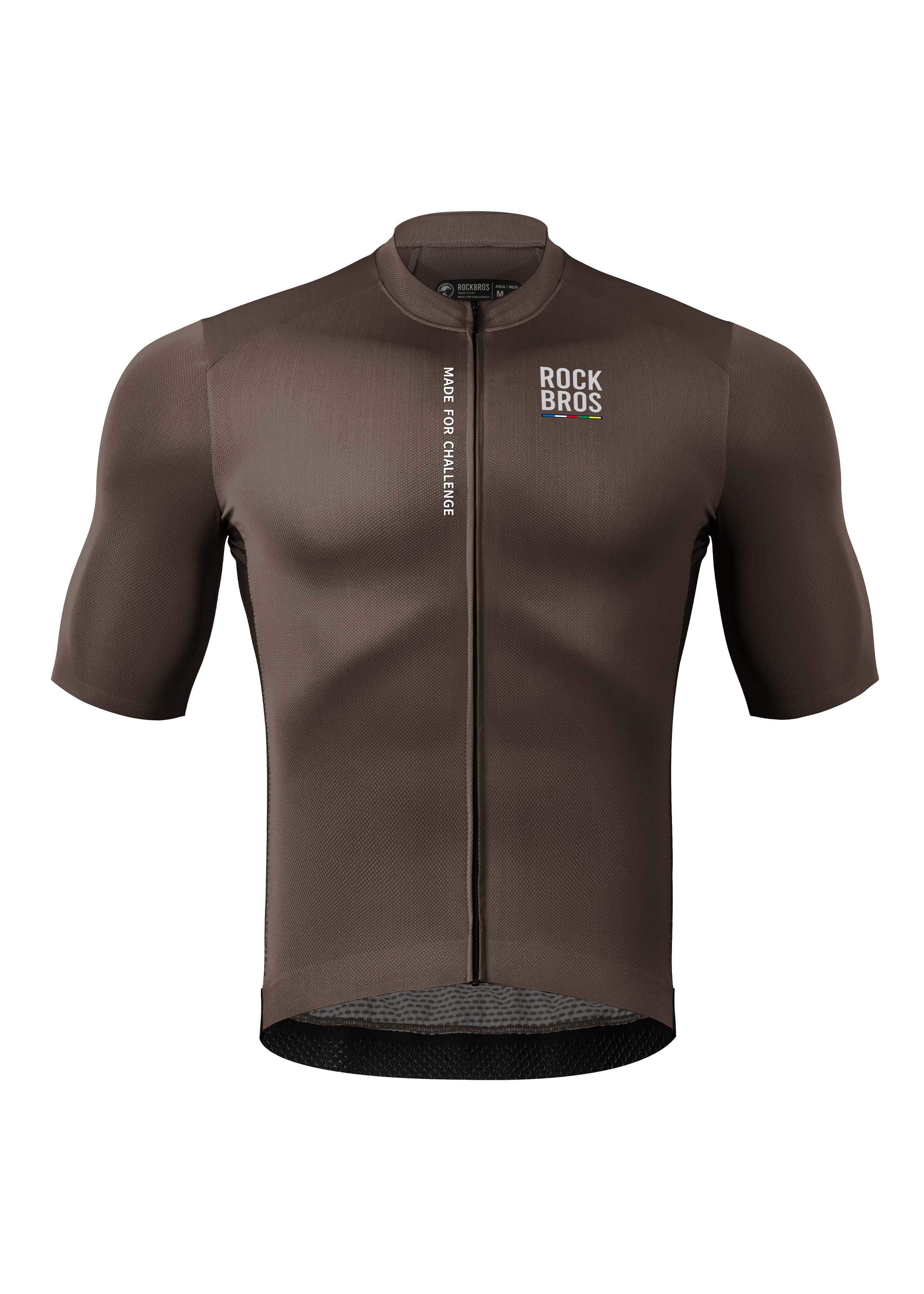 ROAD TO SKY Men's Cycling Short-Sleeved Jersey ¢ò Dark Brown