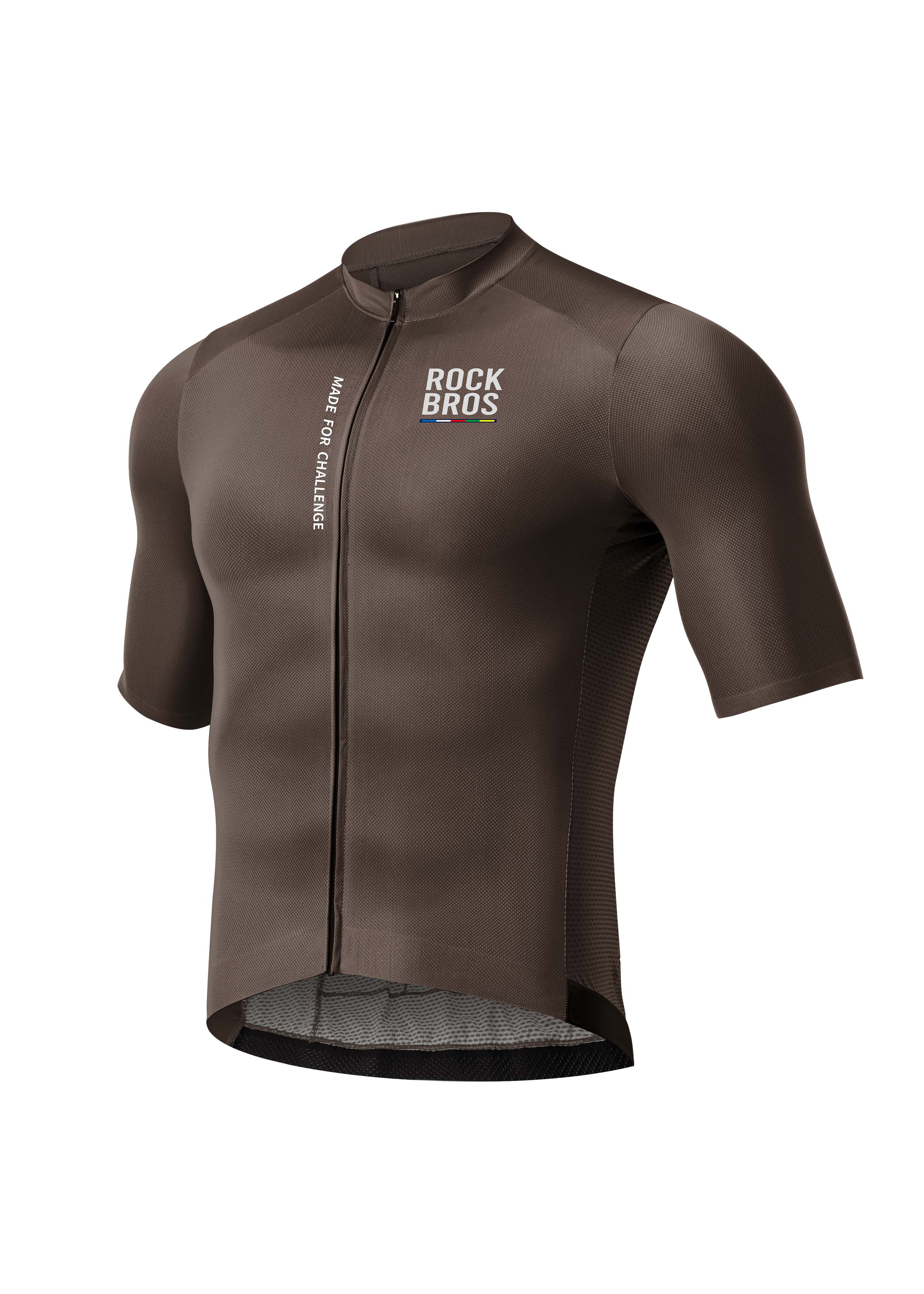 ROAD TO SKY Men's Cycling Short-Sleeved Jersey ¢ò Dark Brown