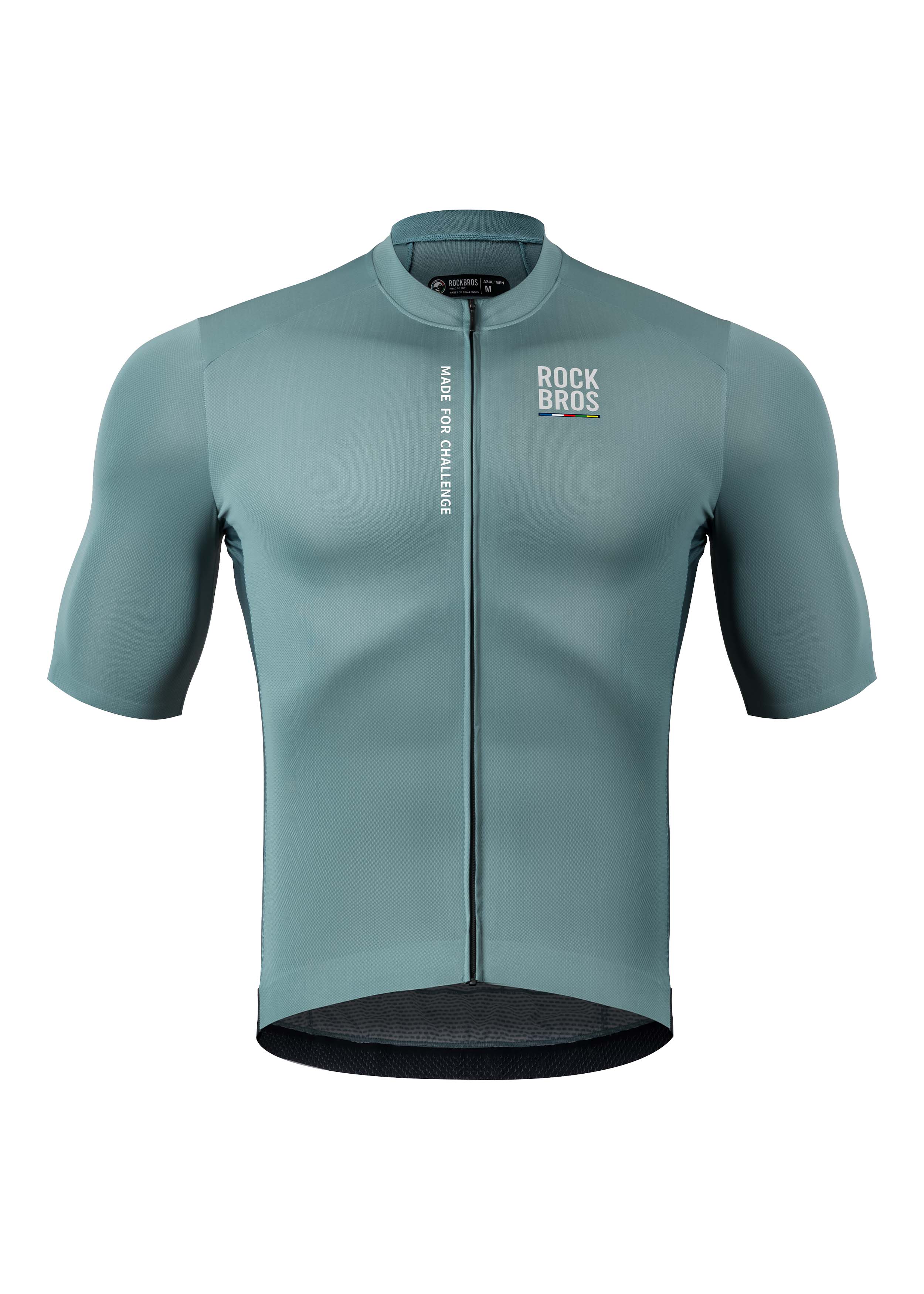 ROAD TO SKY Men's Cycling Short-Sleeved Jersey ¢ò Mist Gray
