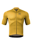 ROAD TO SKY Men's Cycling Short-Sleeved Jersey ¢ò Yellow-Brown