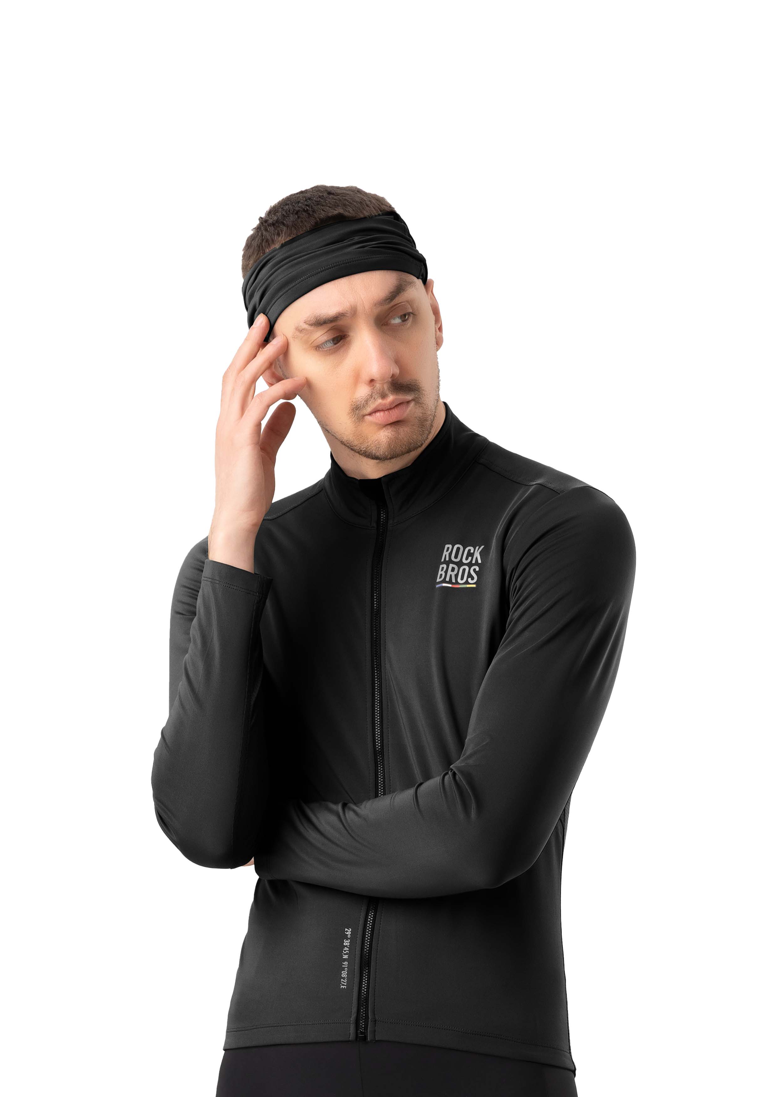 ROCKBROS Road-to-Sky Spring and Autumn Neck Bib #Color_Black