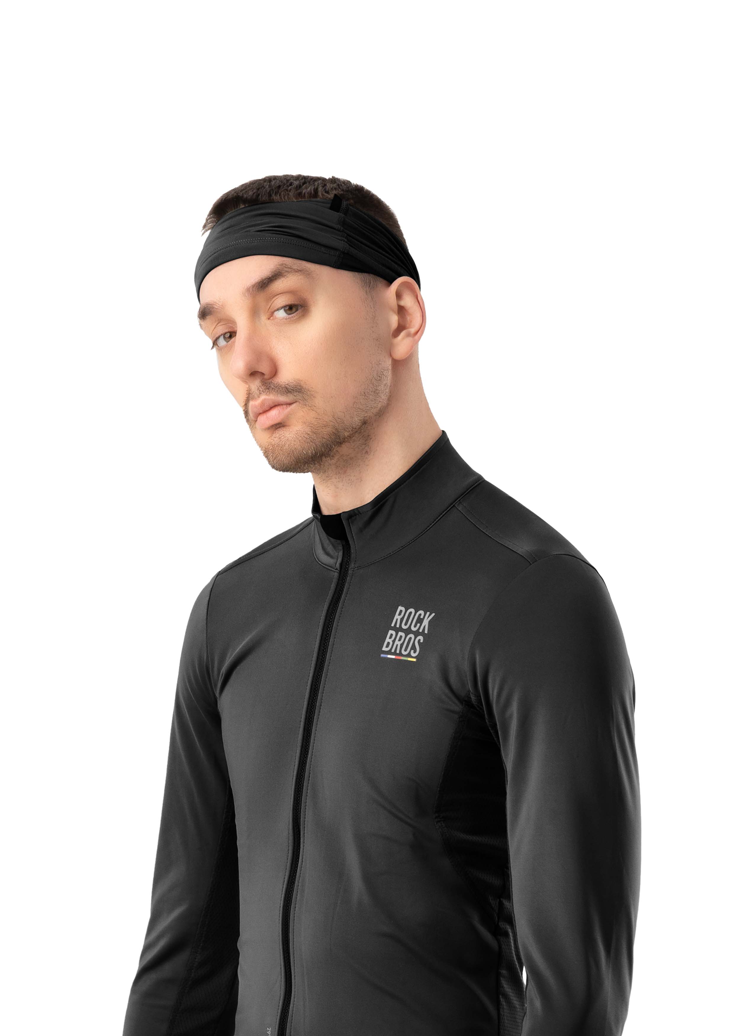 ROCKBROS Road-to-Sky Spring and Autumn Neck Bib #Color_Black