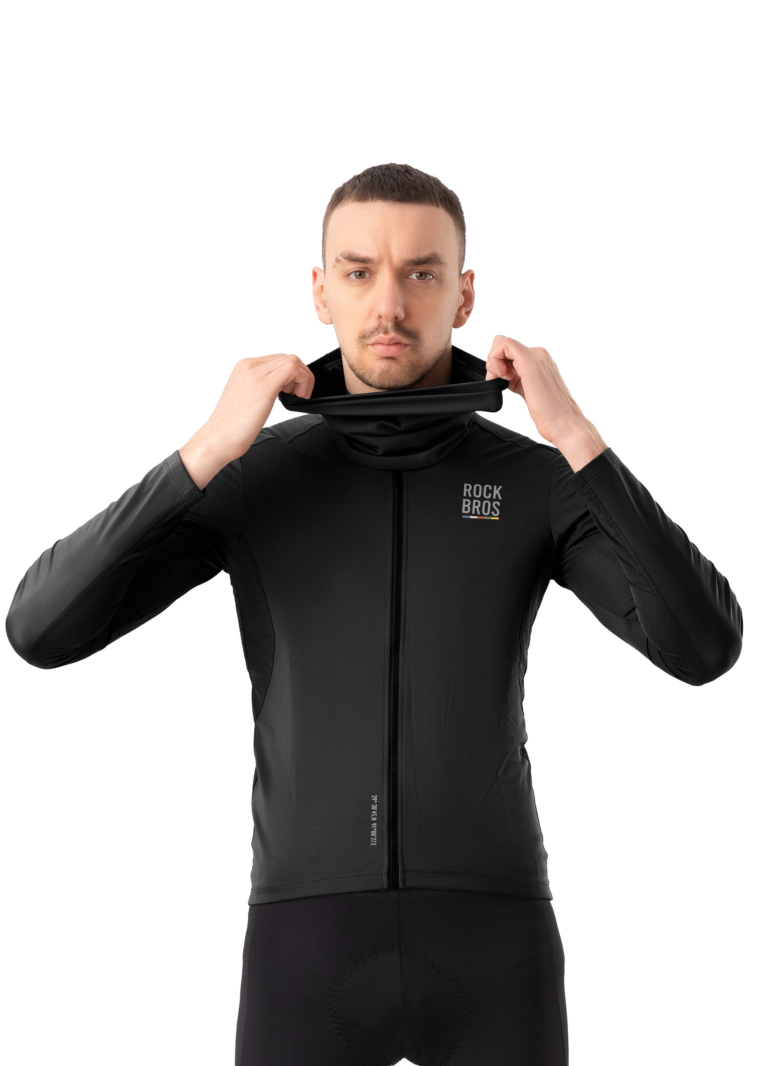 ROCKBROS Road-to-Sky Spring and Autumn Neck Bib #Color_Black