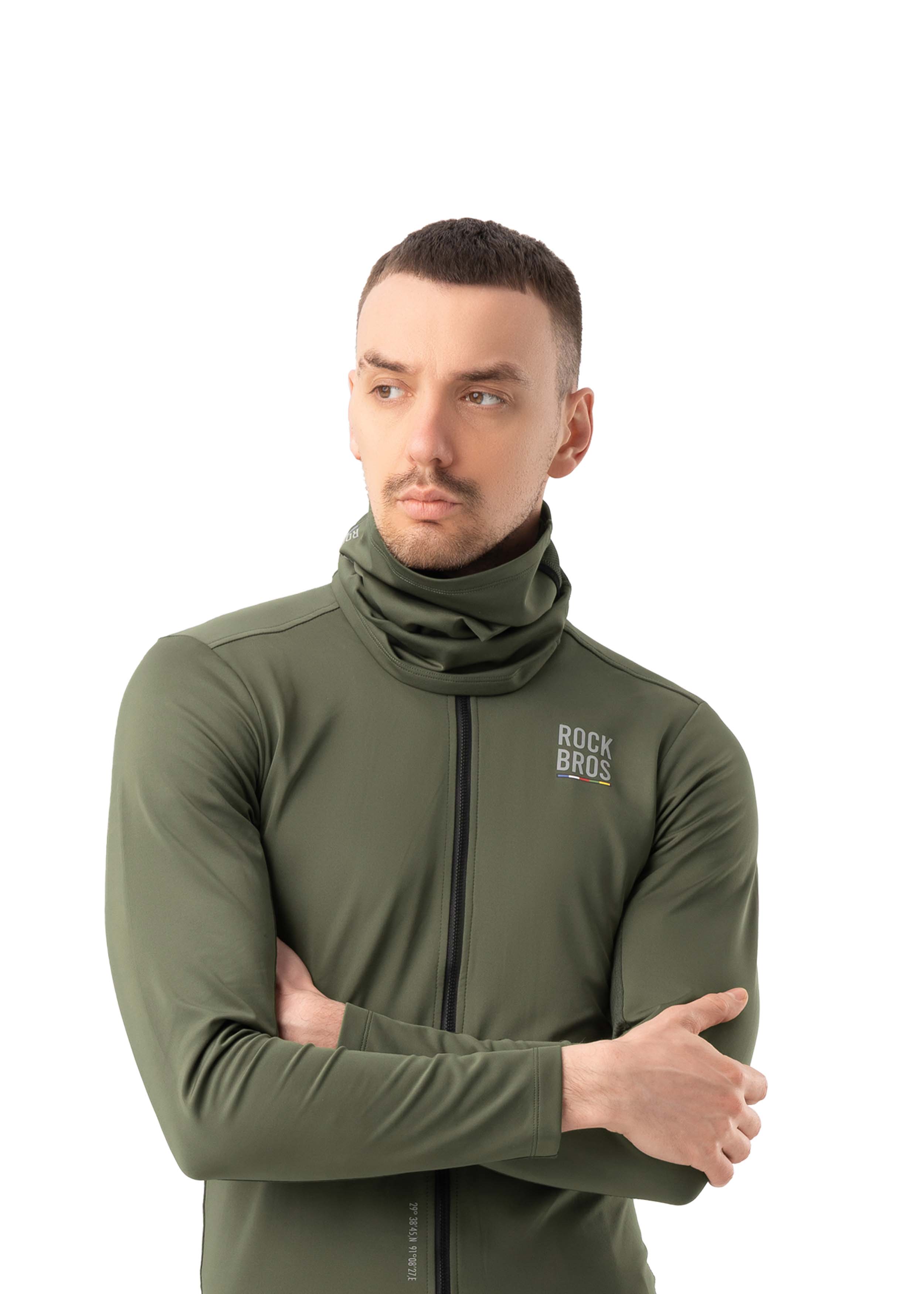 ROCKBROS Road-to-Sky Spring and Autumn Neck Bib #Color_Green