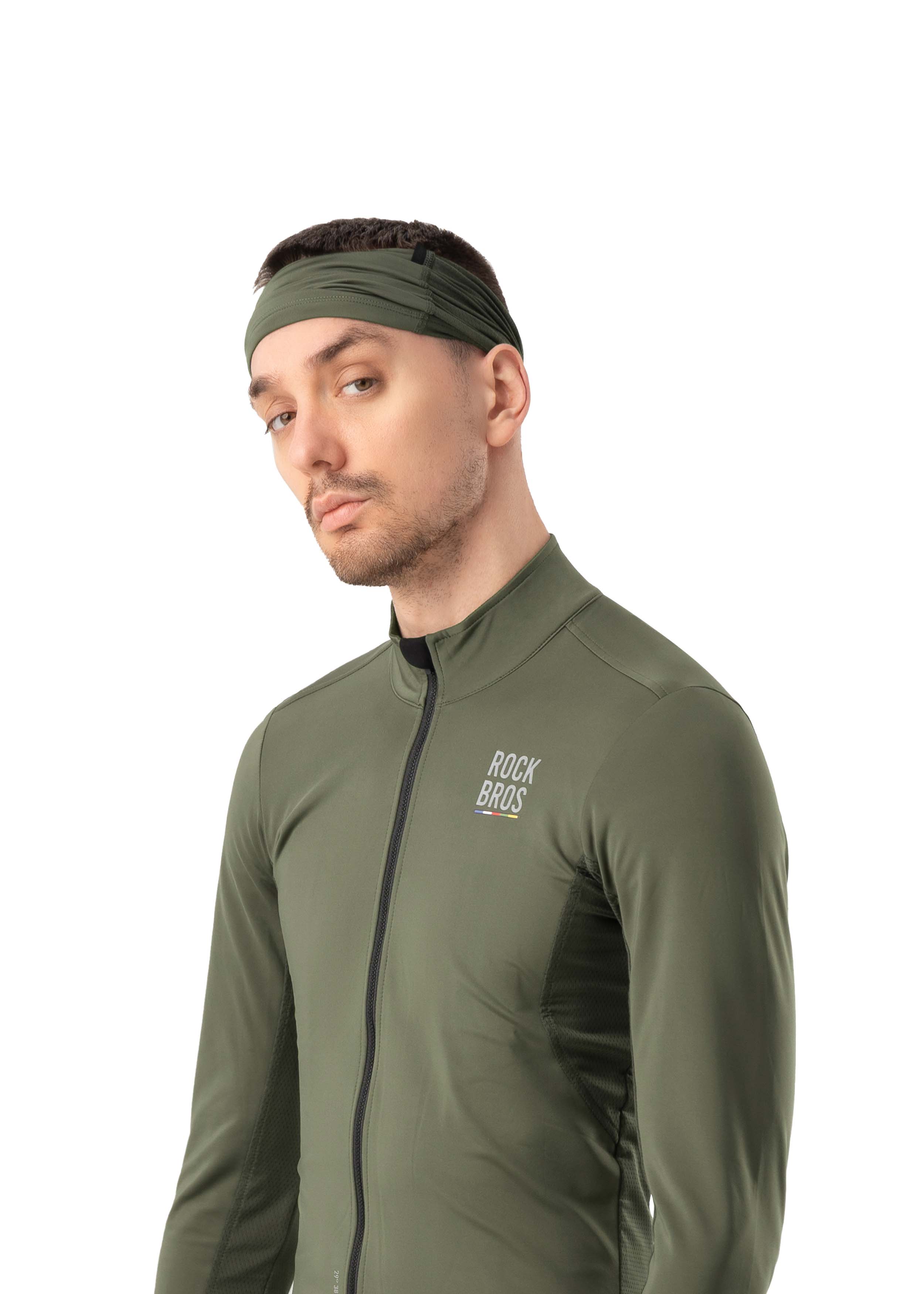 ROCKBROS Road-to-Sky Spring and Autumn Neck Bib #Color_Green