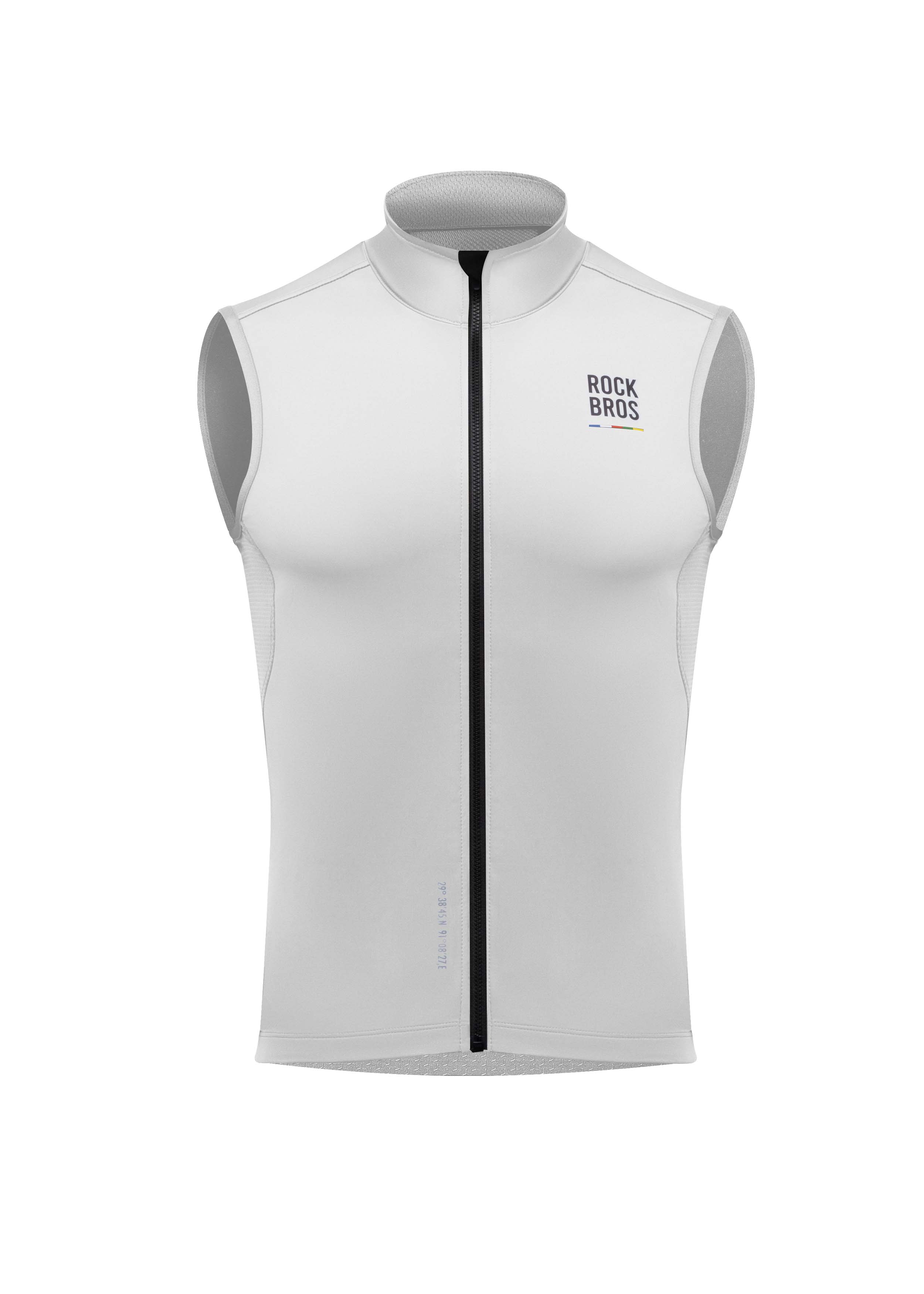 ROCKBROS Road-to-Sky Wind Proof Warm Vest #Color_White