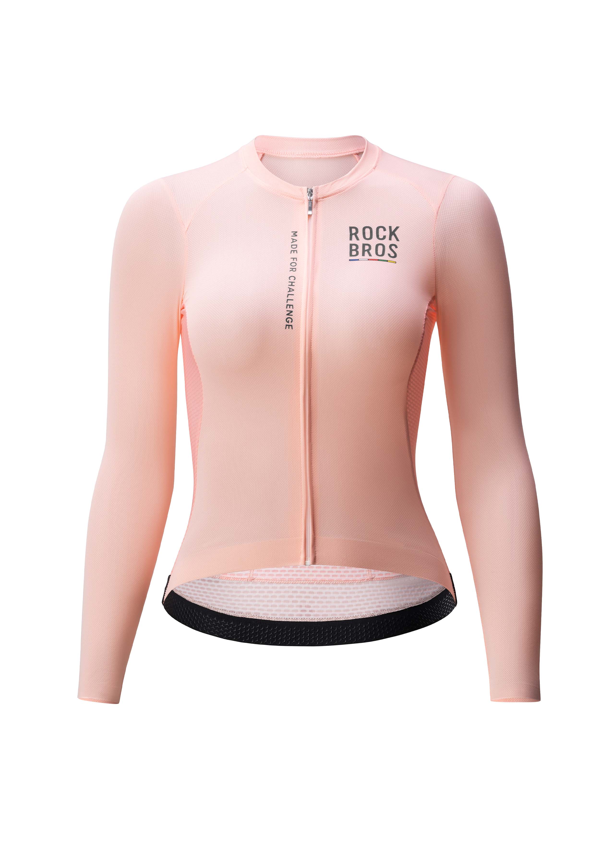 ROAD TO SKY Women's Cycling Long-Sleeved Jersey ¢ò Pink Orange