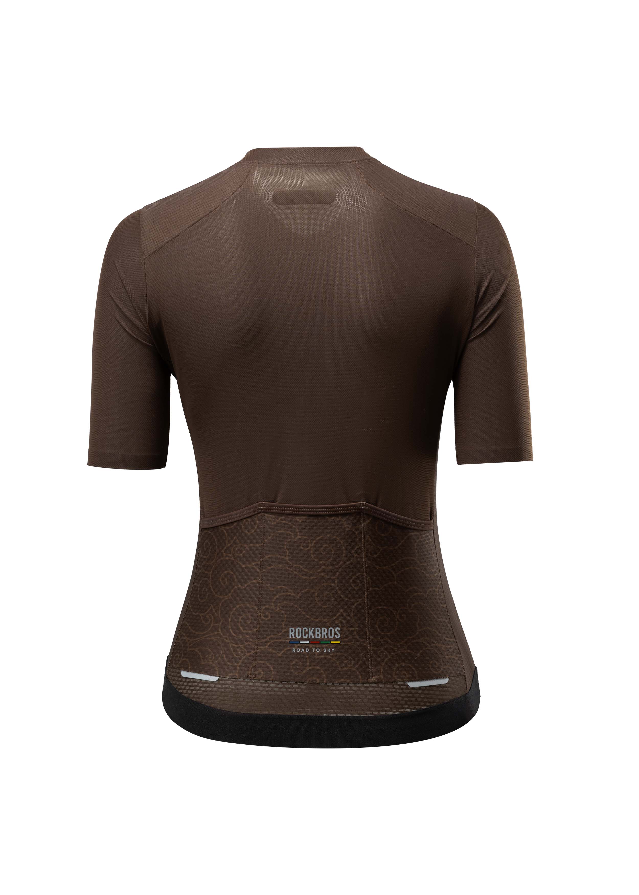 ROAD TO SKY Women's Cycling Short-Sleeved Jersey ¢ò Dark Brown