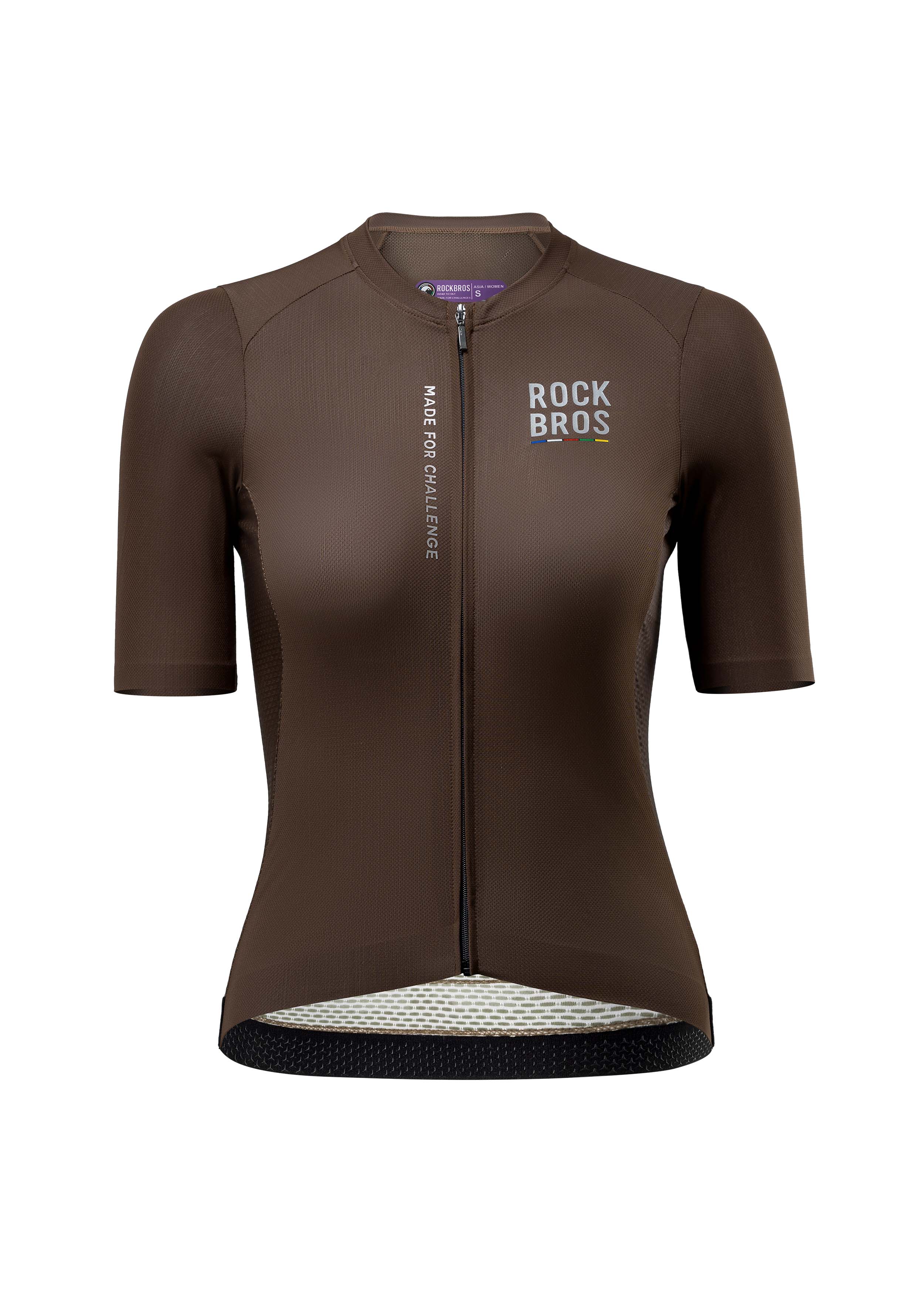 ROAD TO SKY Women's Cycling Short-Sleeved Jersey ¢ò Dark Brown