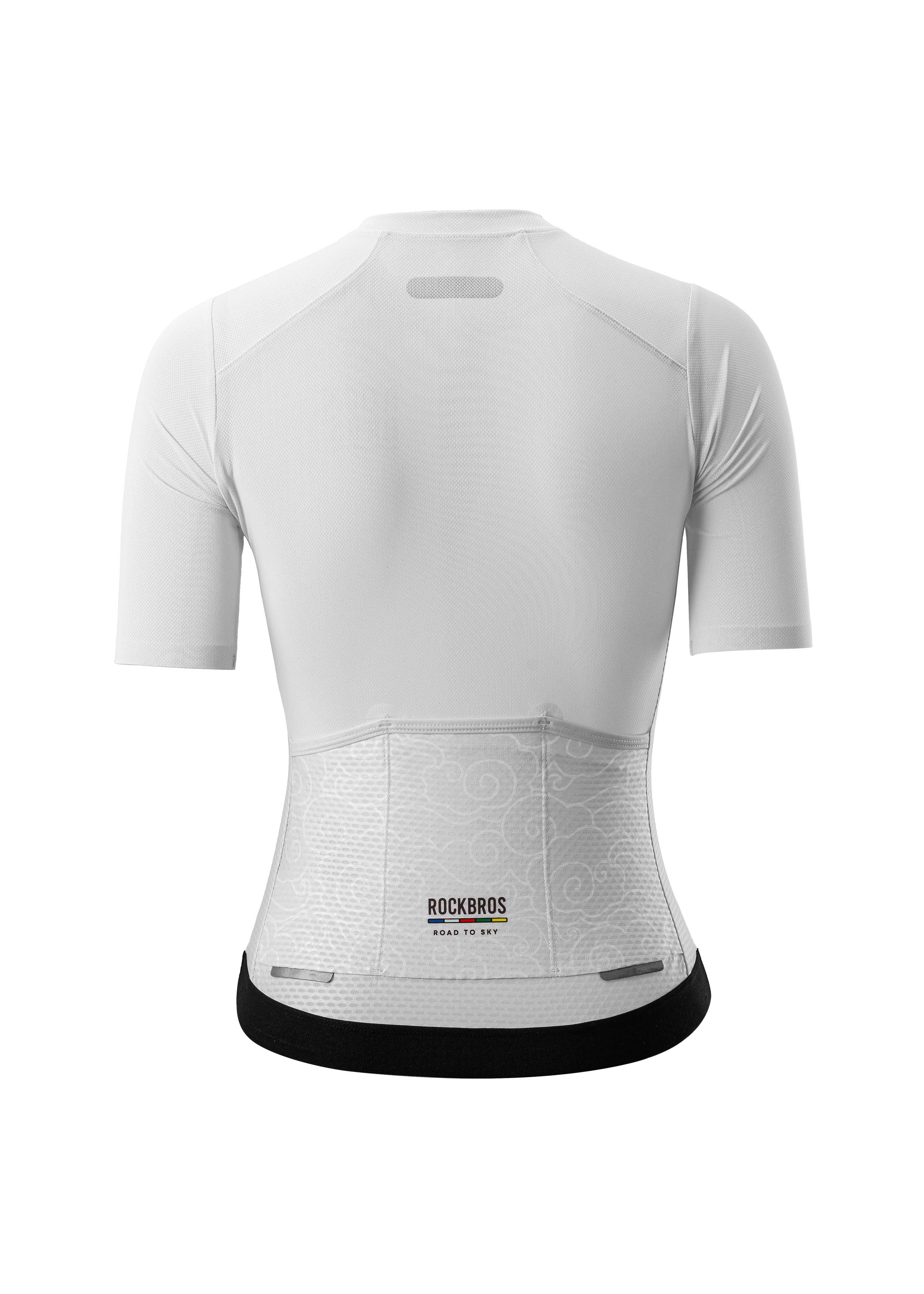 ROAD TO SKY Women's Cycling Short-Sleeved Jersey ¢ò White