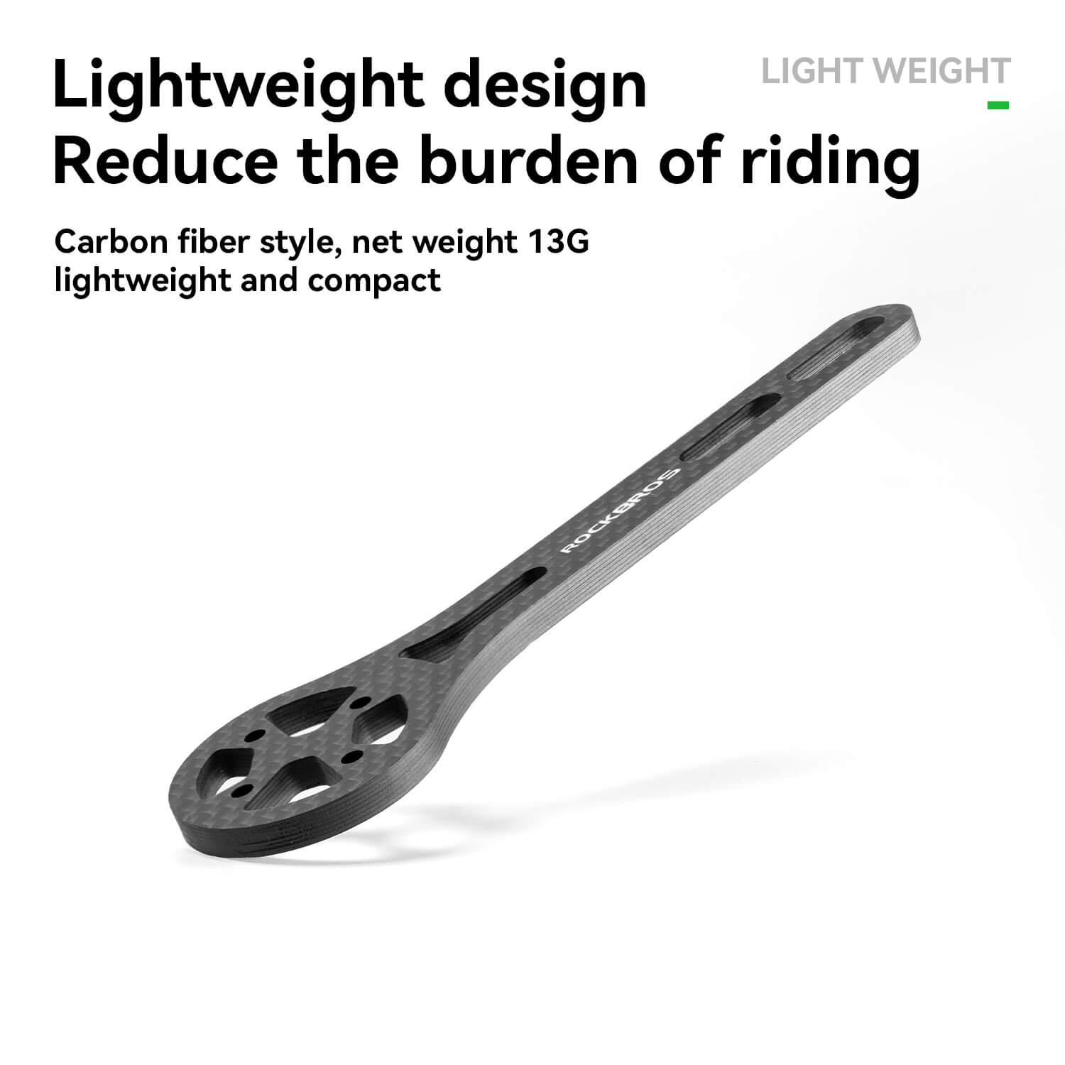 ROCKBROS Bicycle Computer Stand Handlebar Extension Bracket featuring versatile compatibility with bike computers and an integrated GoPro adapter for capturing cycling moments.