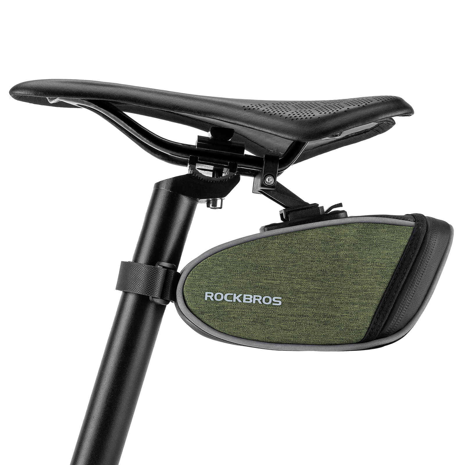 ROCKBROS Bicycle Saddle Bag 0.45L – Compact Storage, Big Convenience! #Style_Buckle Mount