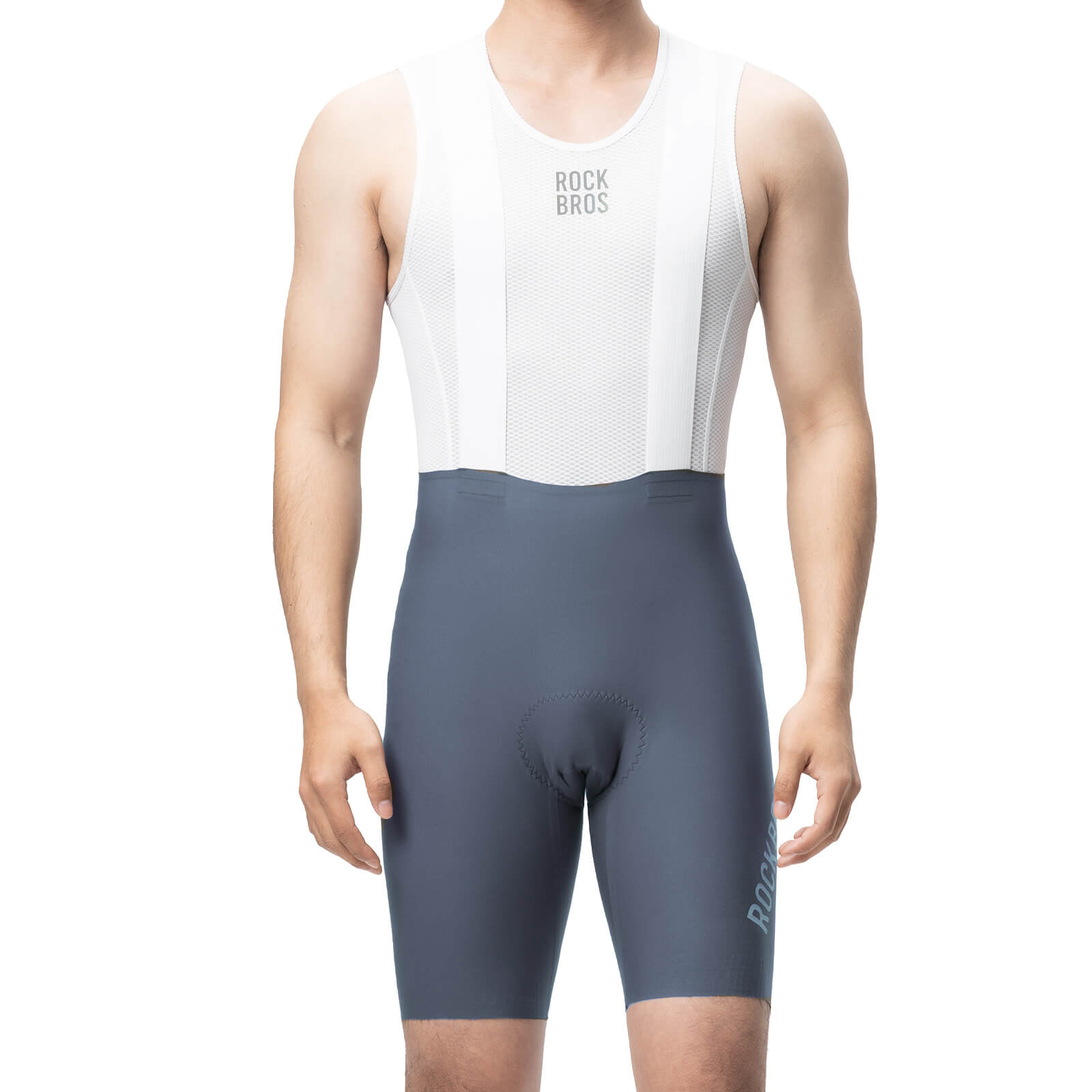 ROCKBROS DOLOMITI Pads Men’s Cycling Bib Shorts #Color_Grey