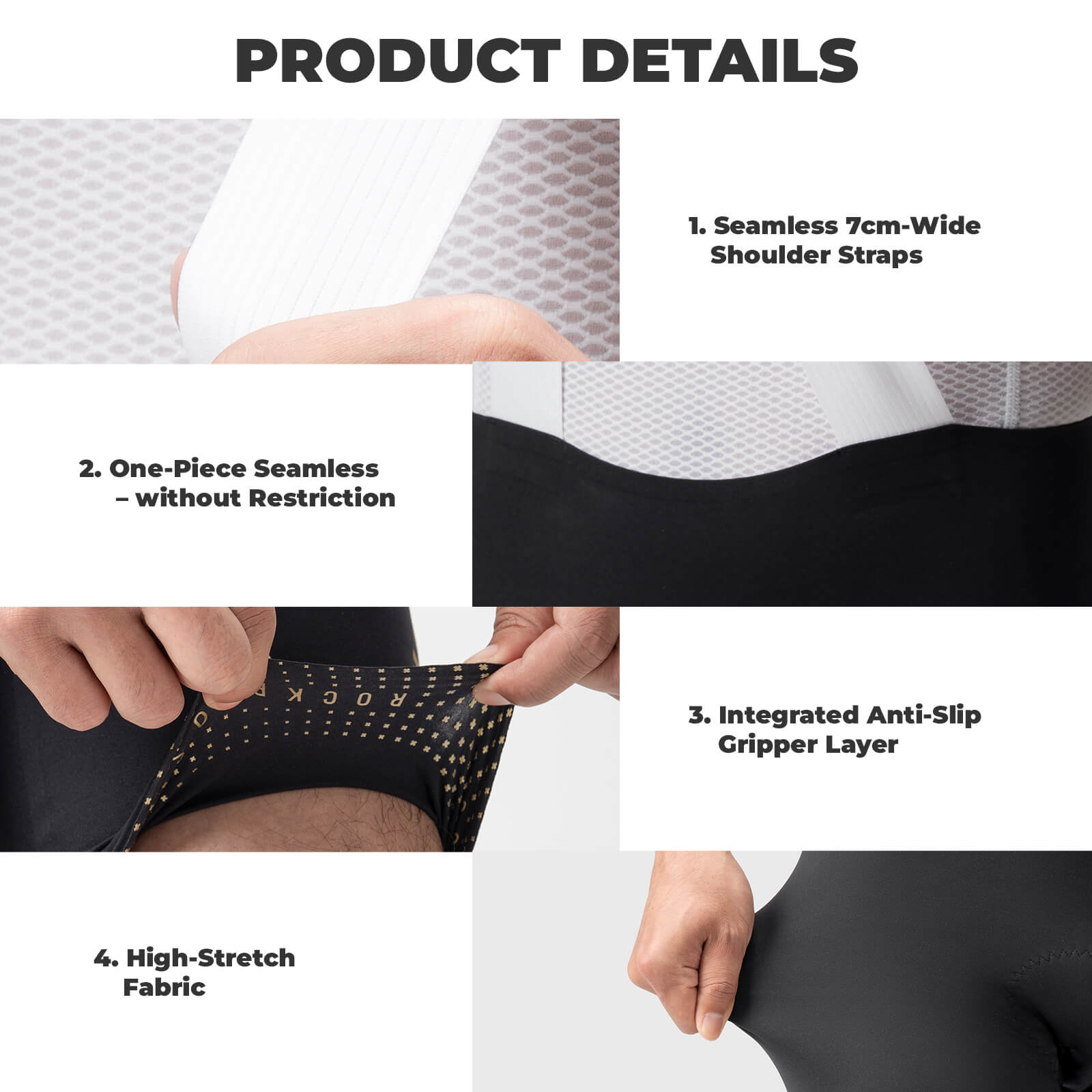 ROCKBROS DOLOMITI Pads Men’s Cycling Bib Shorts