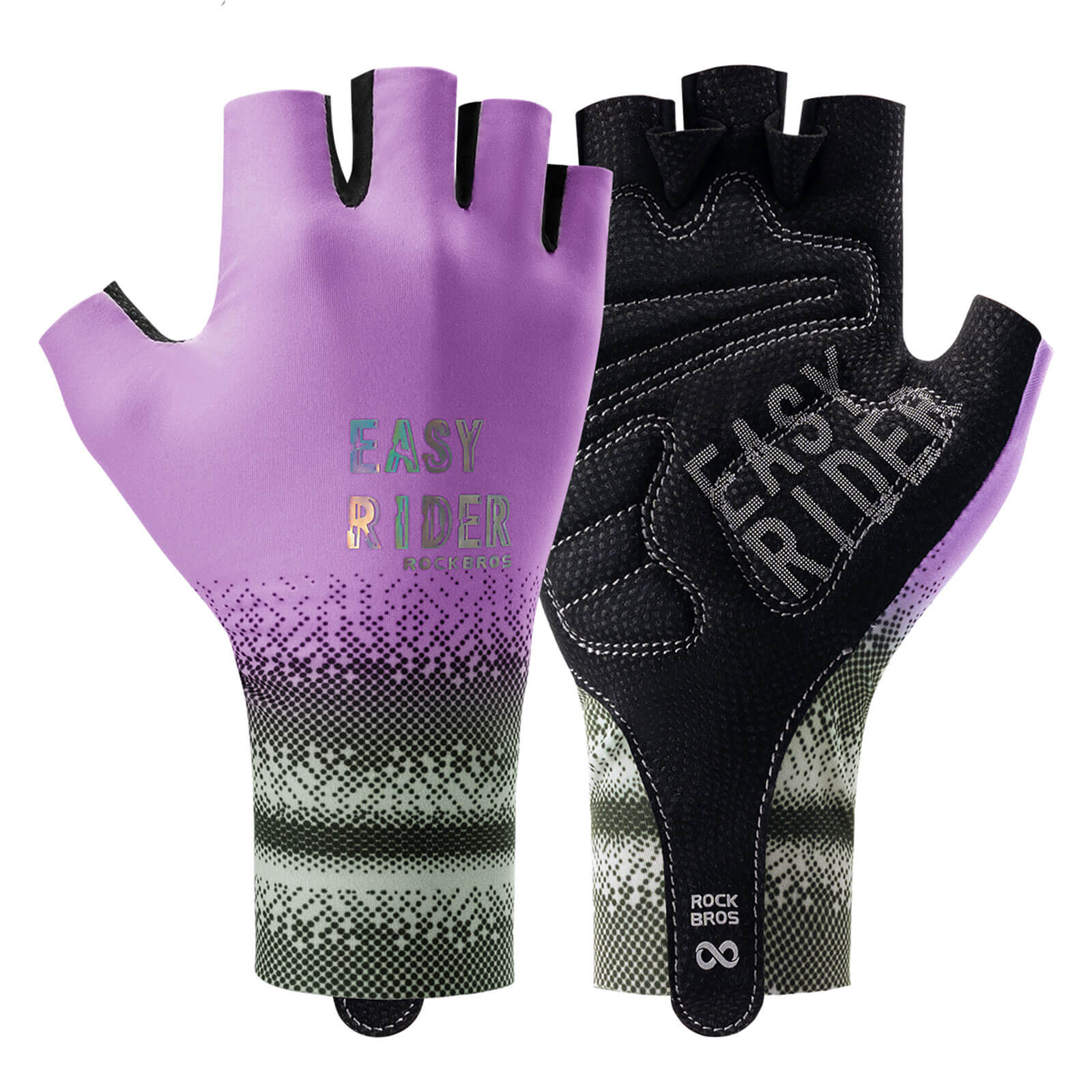ROCKBROS Gradient Cycling Gloves ¨C Ride in Color, Grip Like a Pro! #Color_Purple