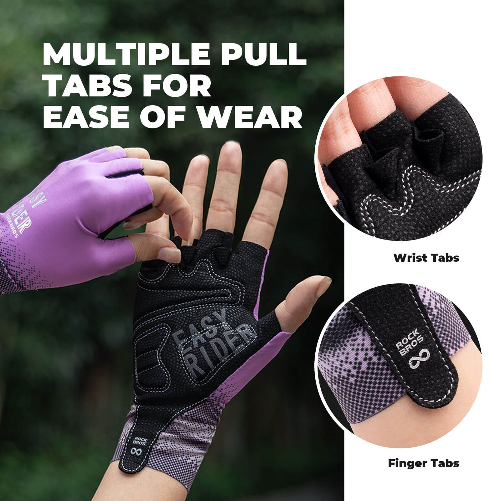 ROCKBROS Gradient Cycling Gloves ¨C Ride in Color, Grip Like a Pro!