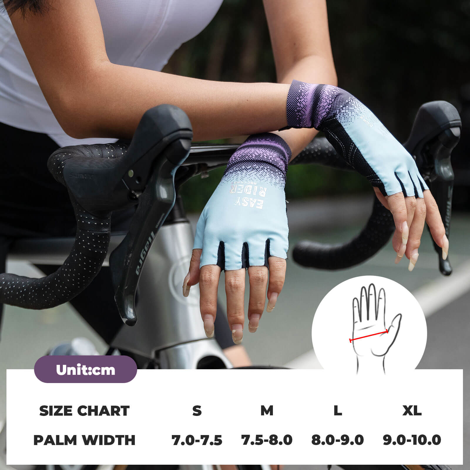 ROCKBROS Gradient Cycling Gloves ¨C Ride in Color, Grip Like a Pro!