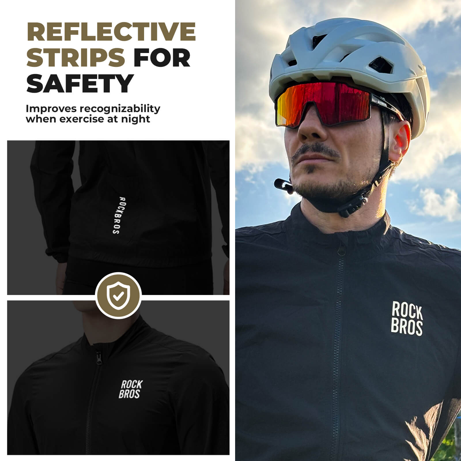 ROCKBROS Long-Sleeve Cycling Windbreaker Jacket – Ultimate Weather Protection!