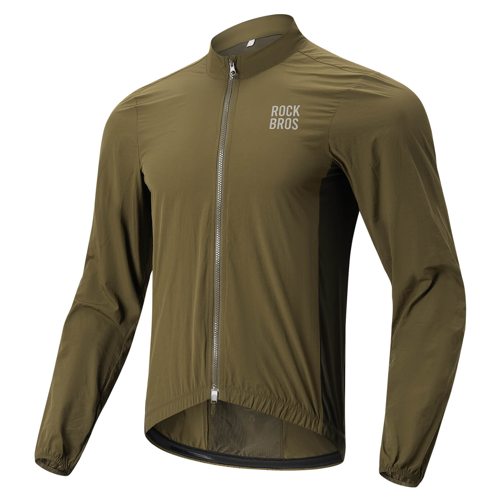 ROCKBROS Long-Sleeve Cycling Windbreaker Jacket – Ultimate Weather Protection! #Color_Brown