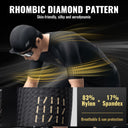ROCKBROS Men’s Cycling Jersey – Diamond Pattern | Ride Hard, Stay Stylish! #Color_Black