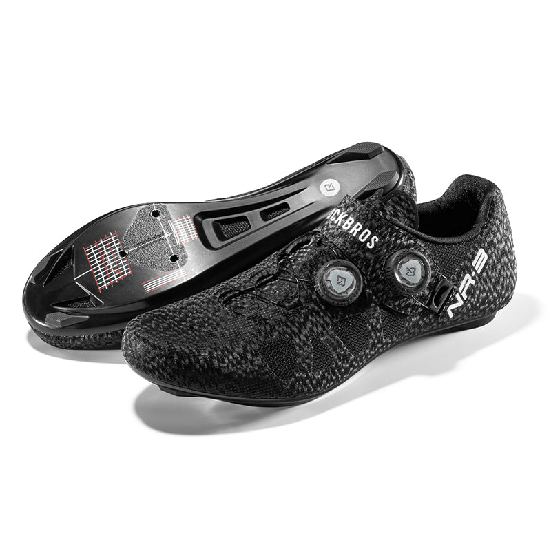 ROCKBROS Clipless Cycling Bike Shoes Road and Mtb Bike Shoes for Men Women NR3#color_black
