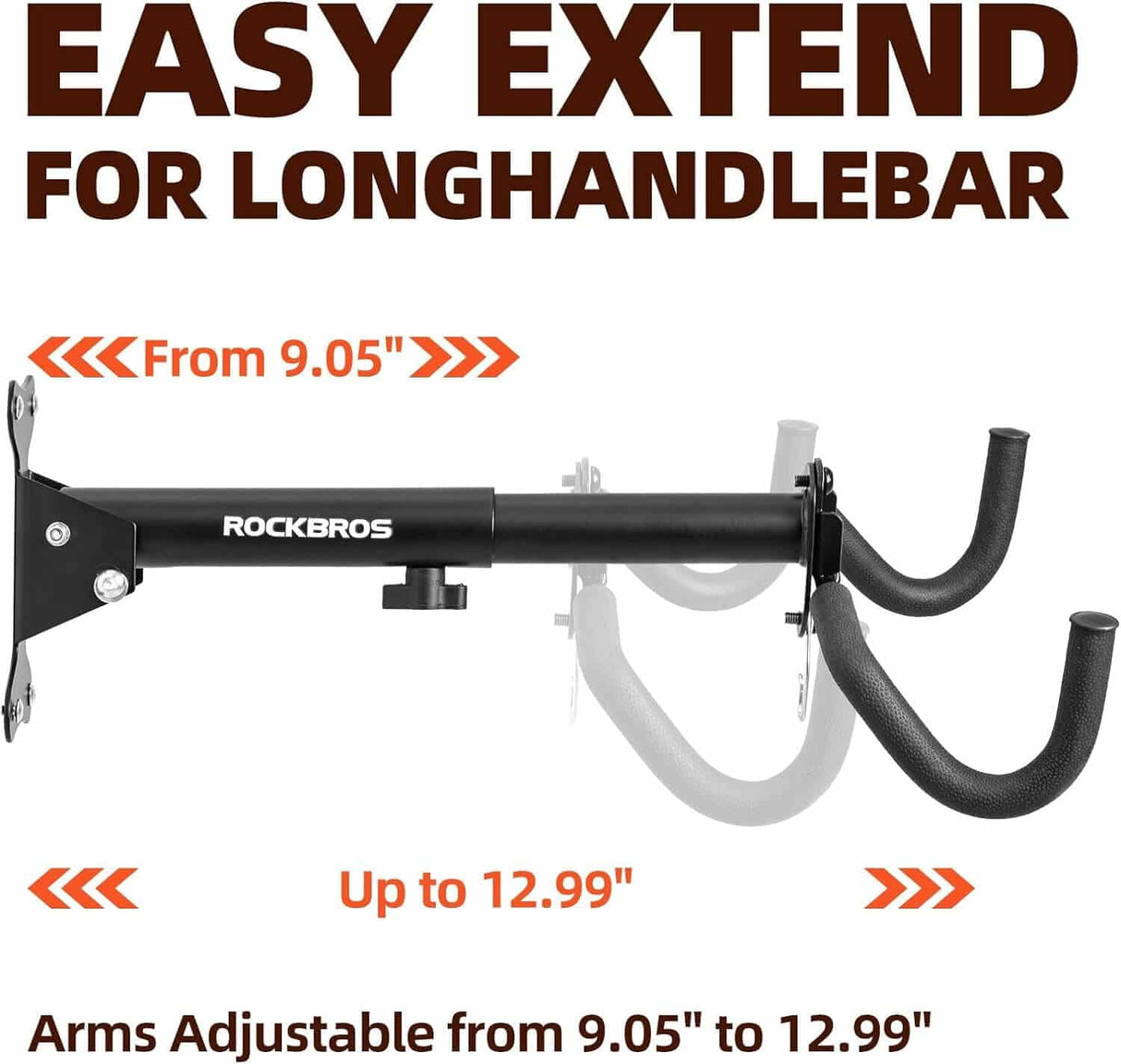 ROCKBROS Wall-Mounted Bike Holder 33 lb Capacity