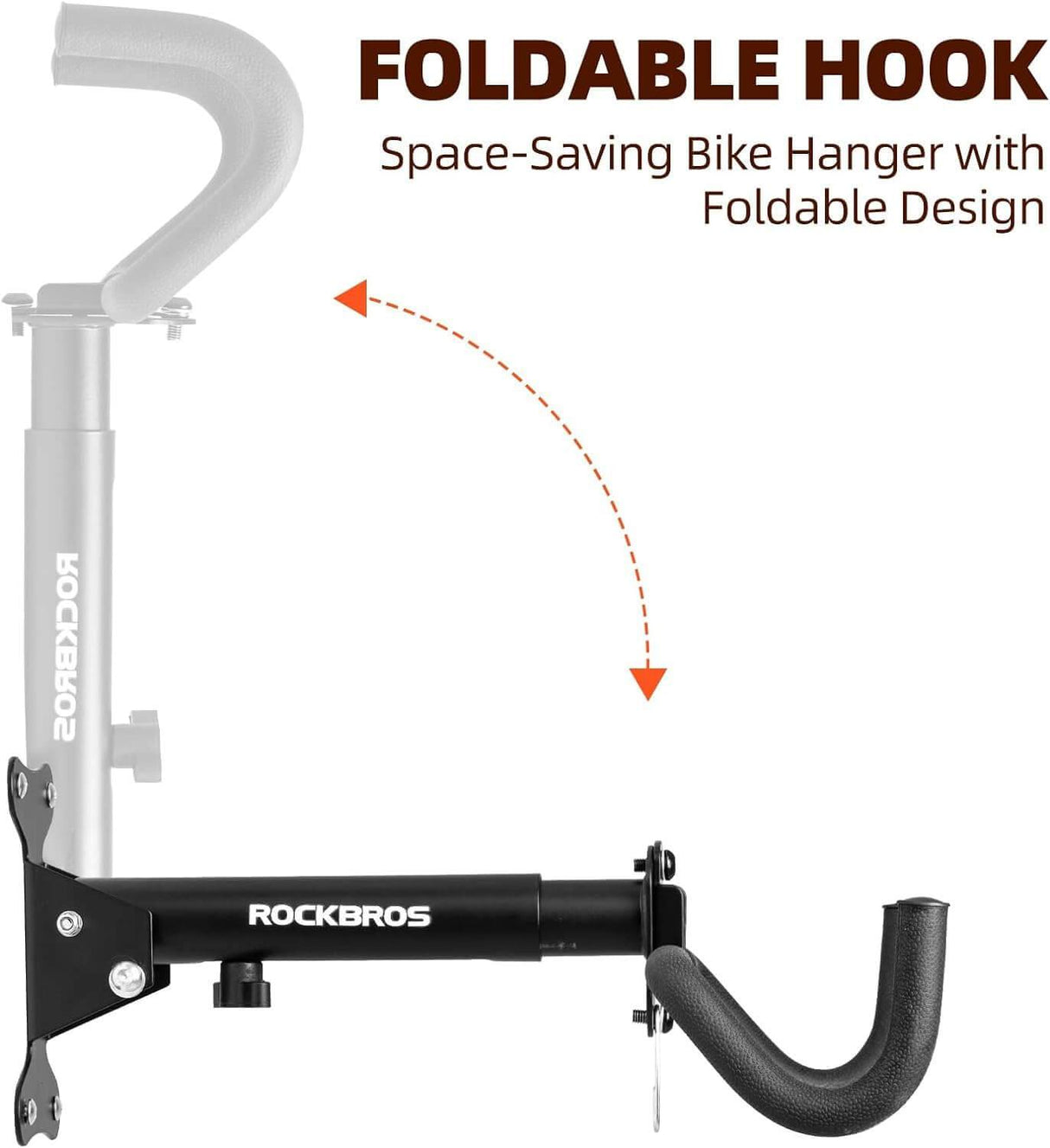 ROCKBROS Wall-Mounted Bike Holder 33 lb Capacity