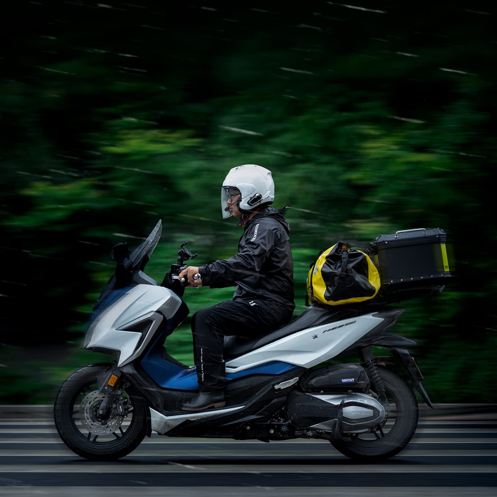 ROCKRBOS Waterproof Raincoat & Overtrousers for Men Women with Reflective