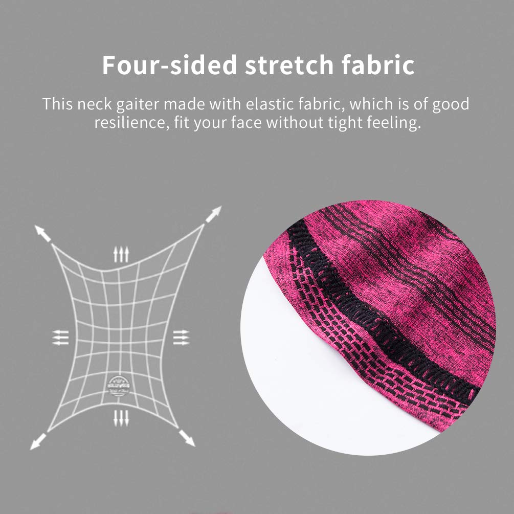 ROCKBROS Cooling Neck Gaiter with Ear Loops Bandana Face Scarf Mask for Men Women - ROCKBROS