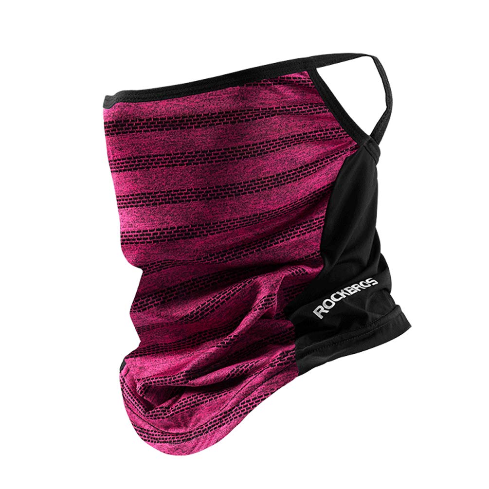 ROCKBROS Cooling Neck Gaiter with Ear Loops, Bandana Face Scarf