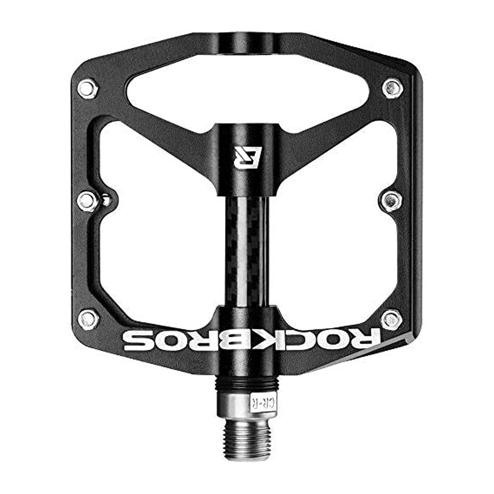ROCKBROS Mountain MTB Bike Flat 9/16 Lightweight Carbon Fiber Sealed Bearing Pedals - ROCKBROS