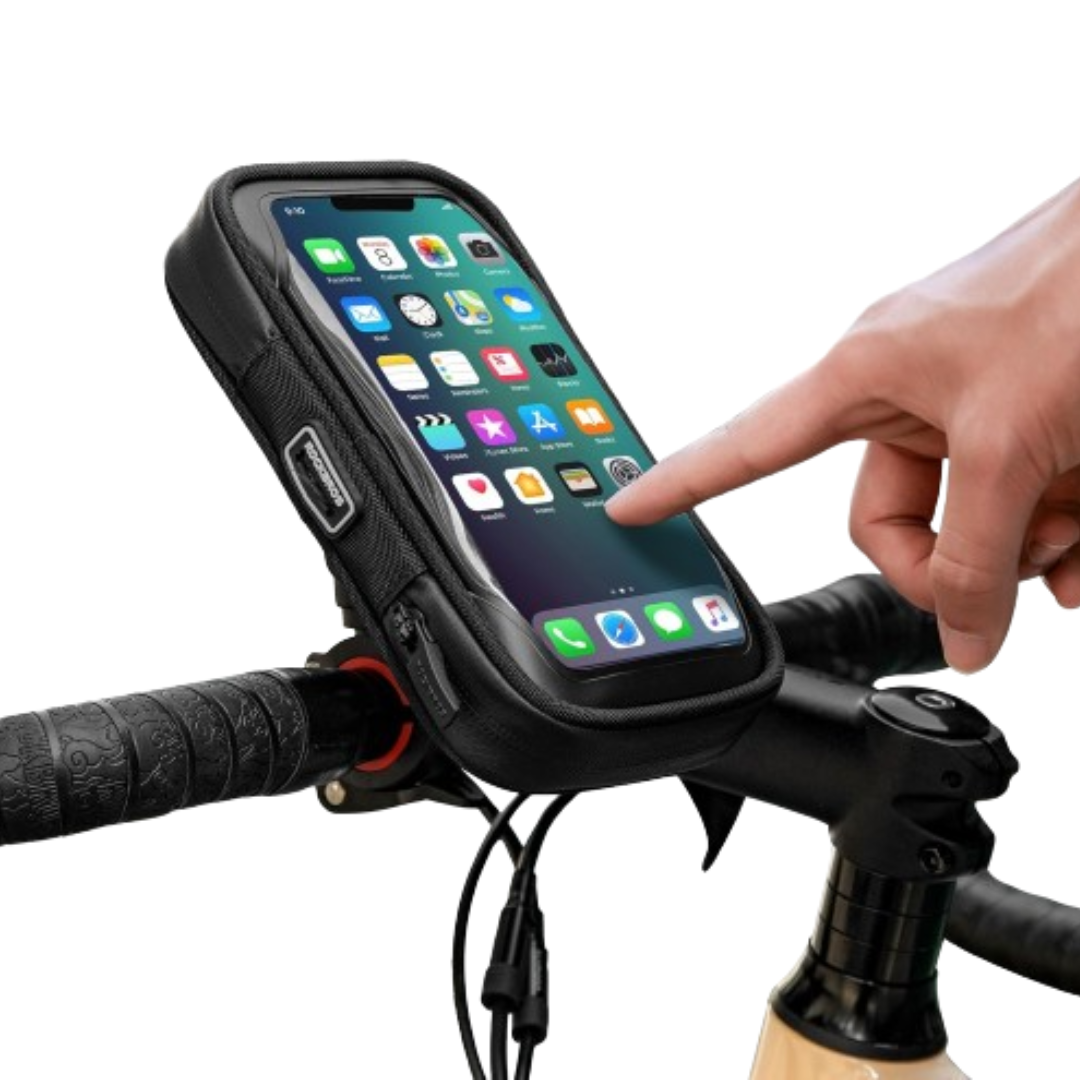 ROCKBROS Motorcycle Phone Mount Waterproof Handlebar Bag Phones Below 6.8” - ROCKBROS