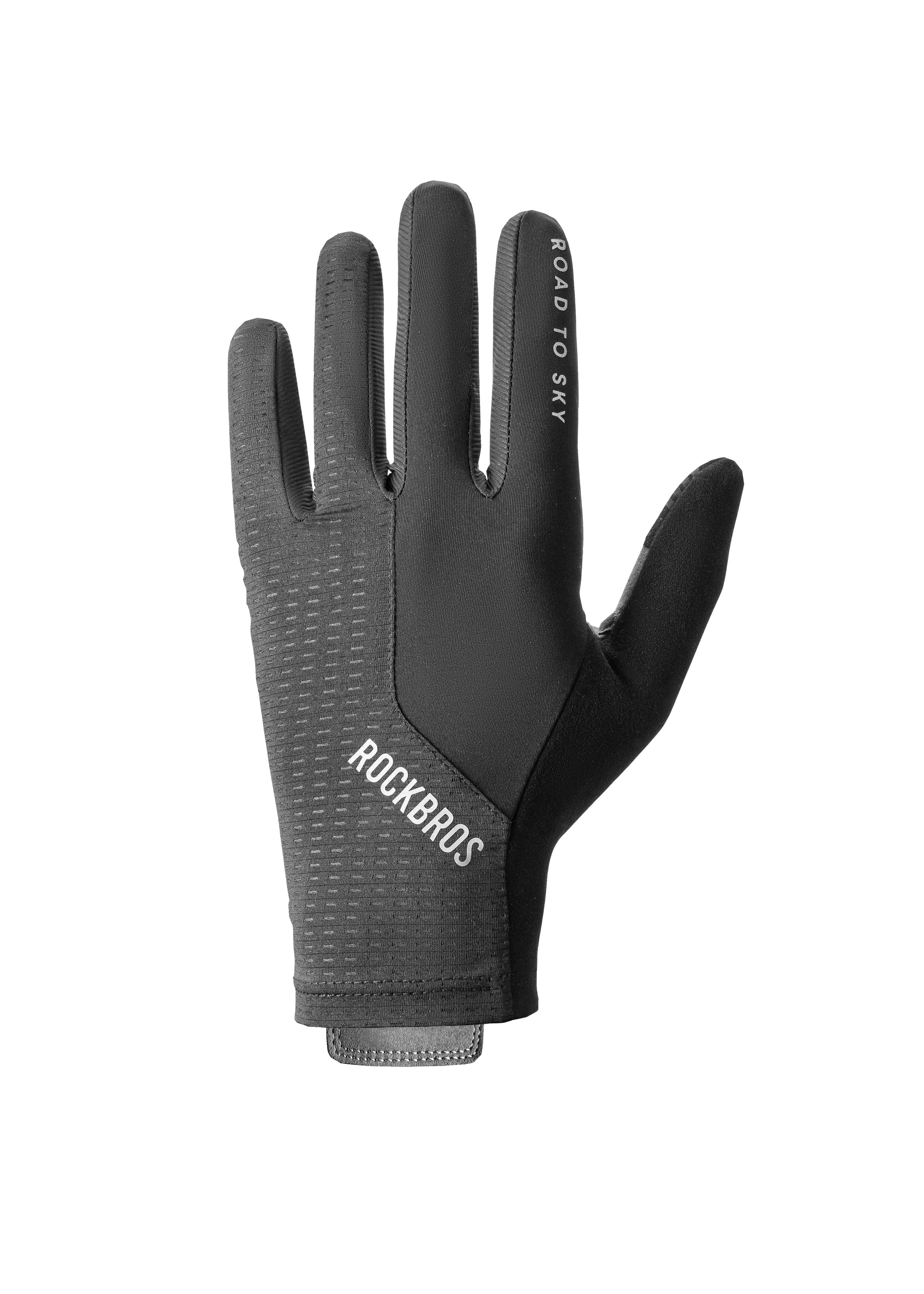 ROCKRBOS Road-to-Sky UV Protection Gloves #Color_Black
