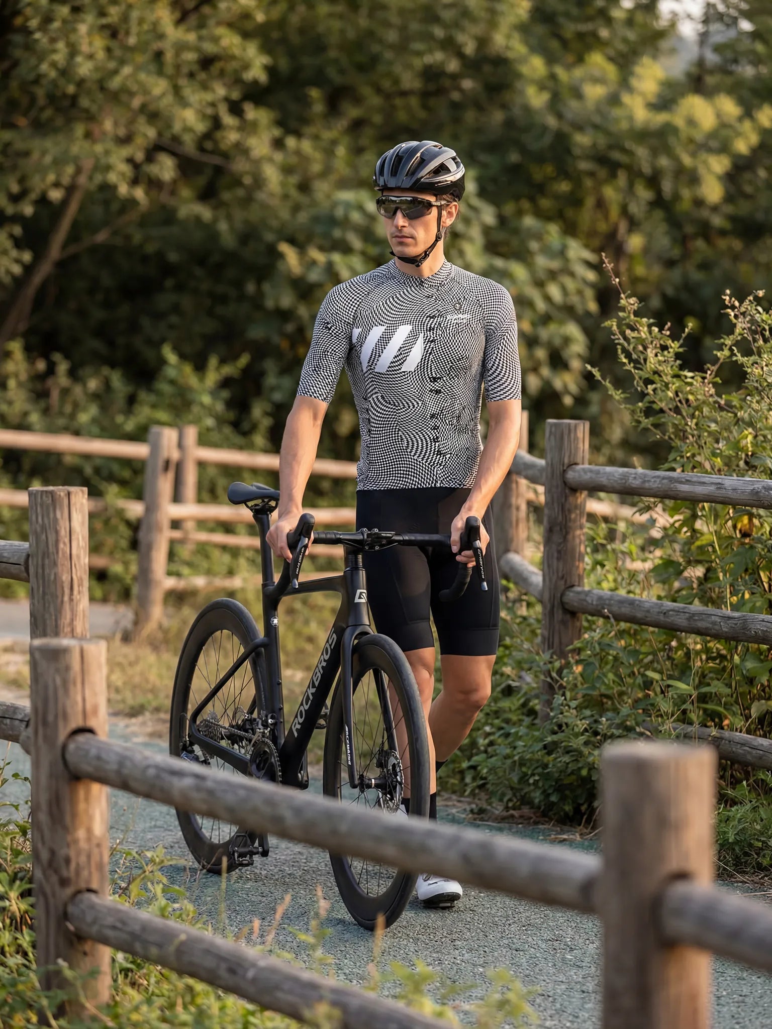 Men's Cycling Jersey Pixel Riot#Type_Optical Warp Check