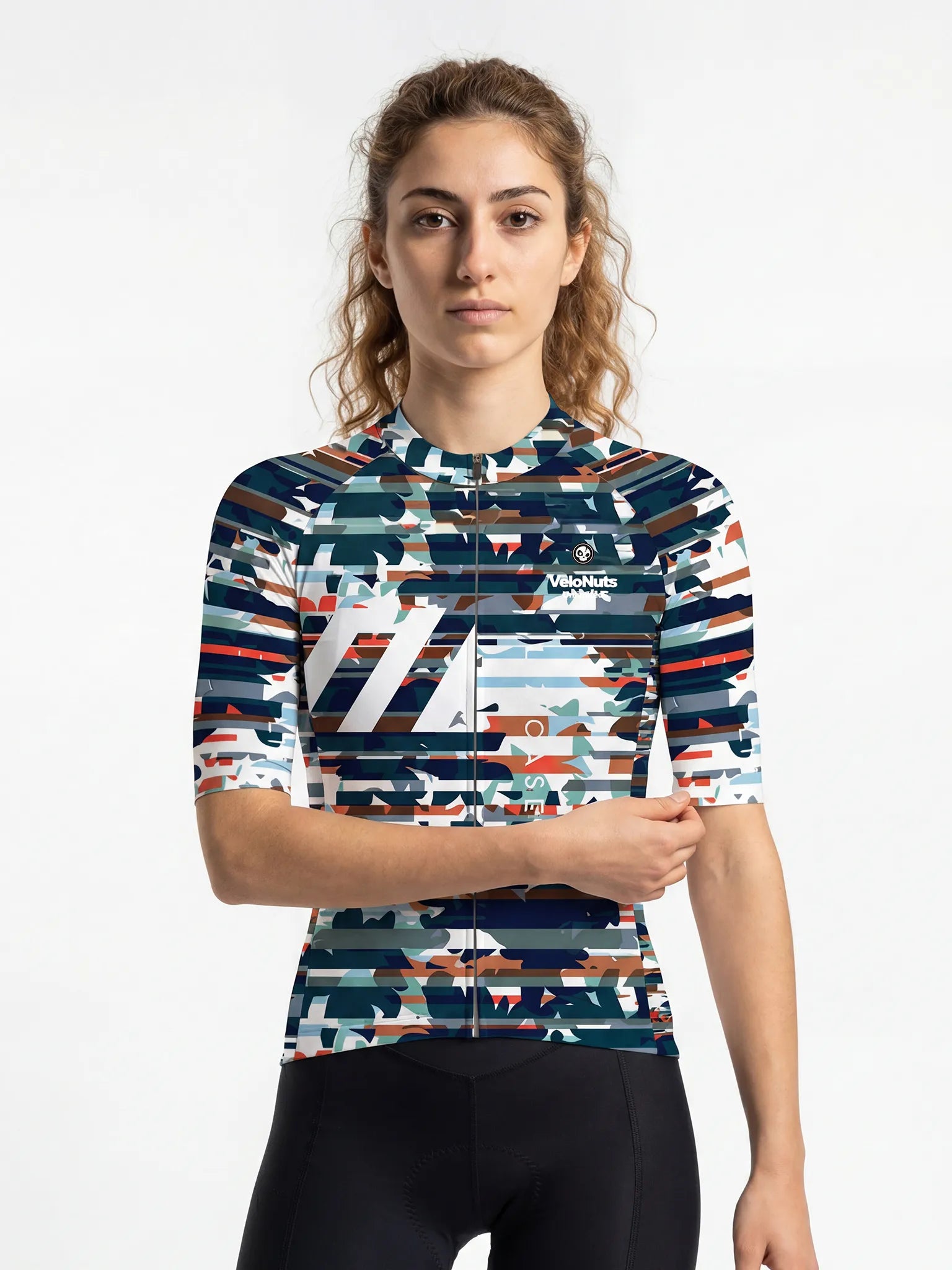 Women's Cycling Jersey Urban Camo#Type_Fragment Camo