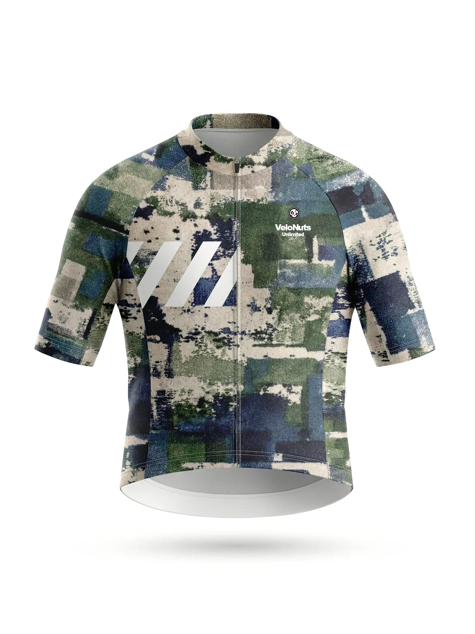 Women's Cycling Jersey Terrain Blocks#Type_Moss Stone Blocks