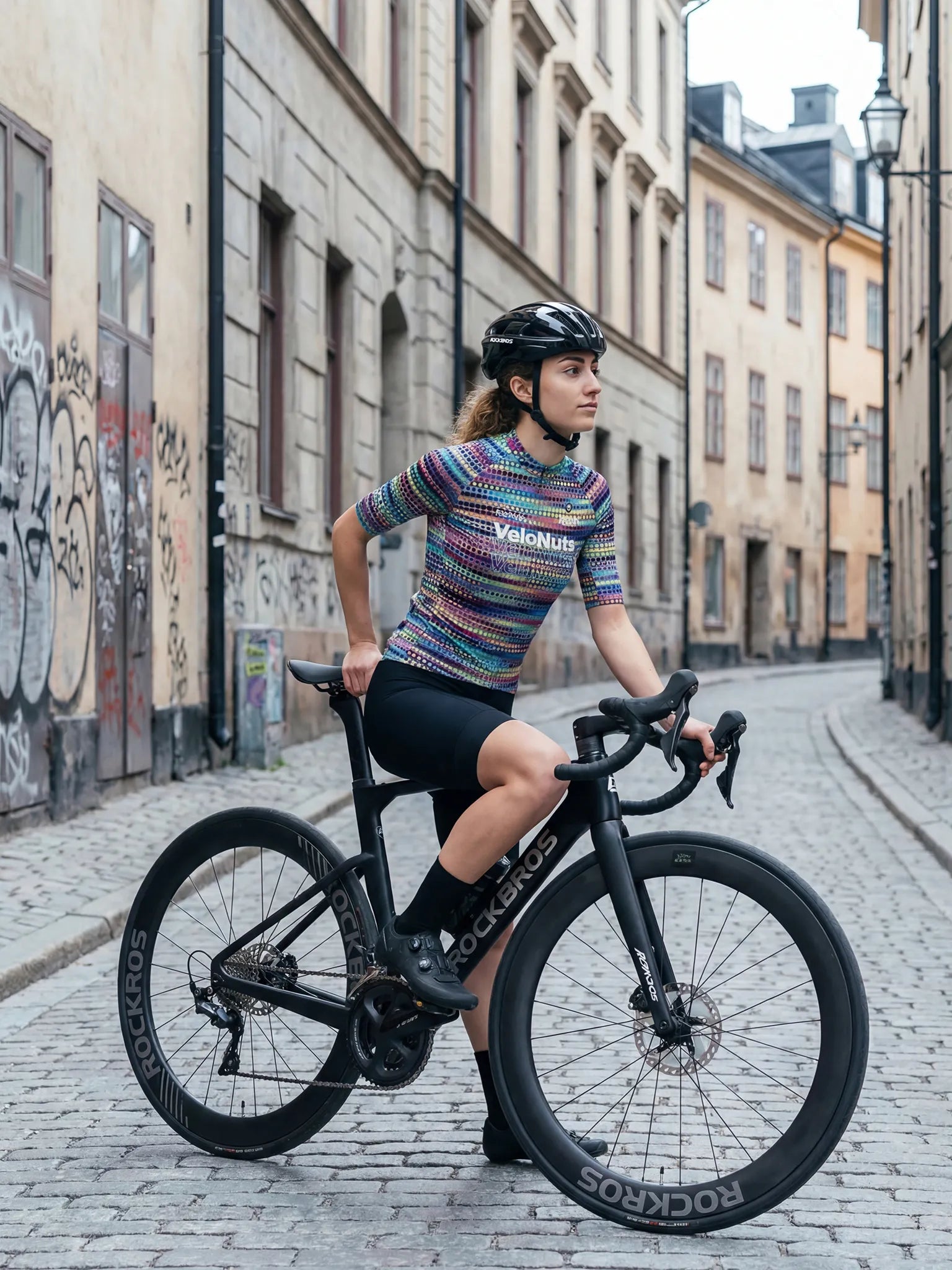 Women's Cycling Jersey Retro Signal#Type_Neon Dotwave