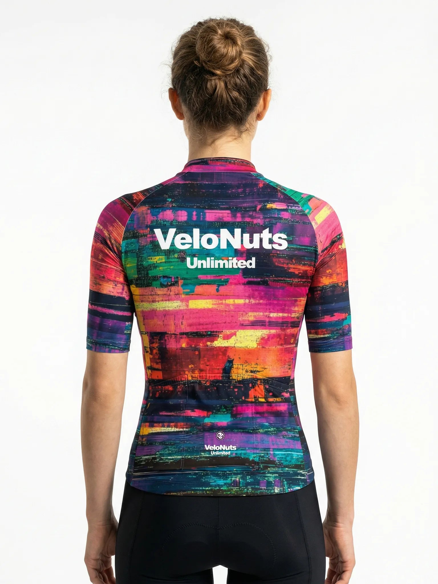 Women's Cycling Jersey Pixel Riot#Type_Neon Glitch