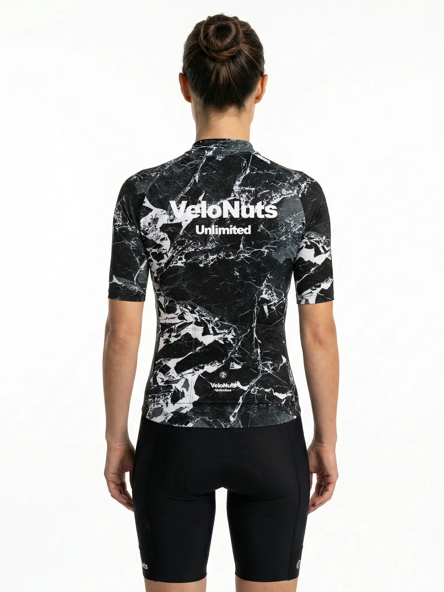 Women's Cycling Jersey Liquid Terrain#Type_Noir Marble