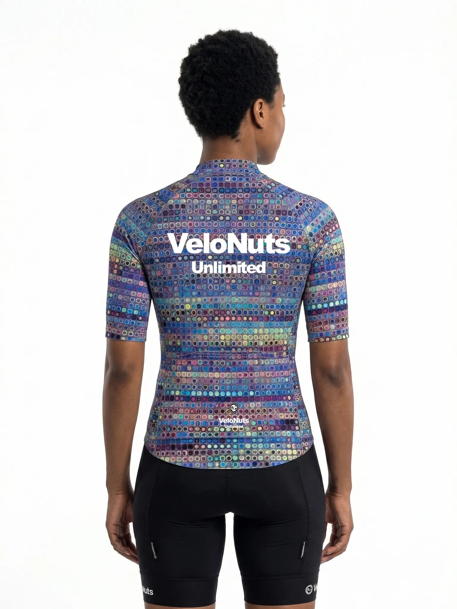 Women's Cycling Jersey Pixel Riot#Type_Prism Mosaic