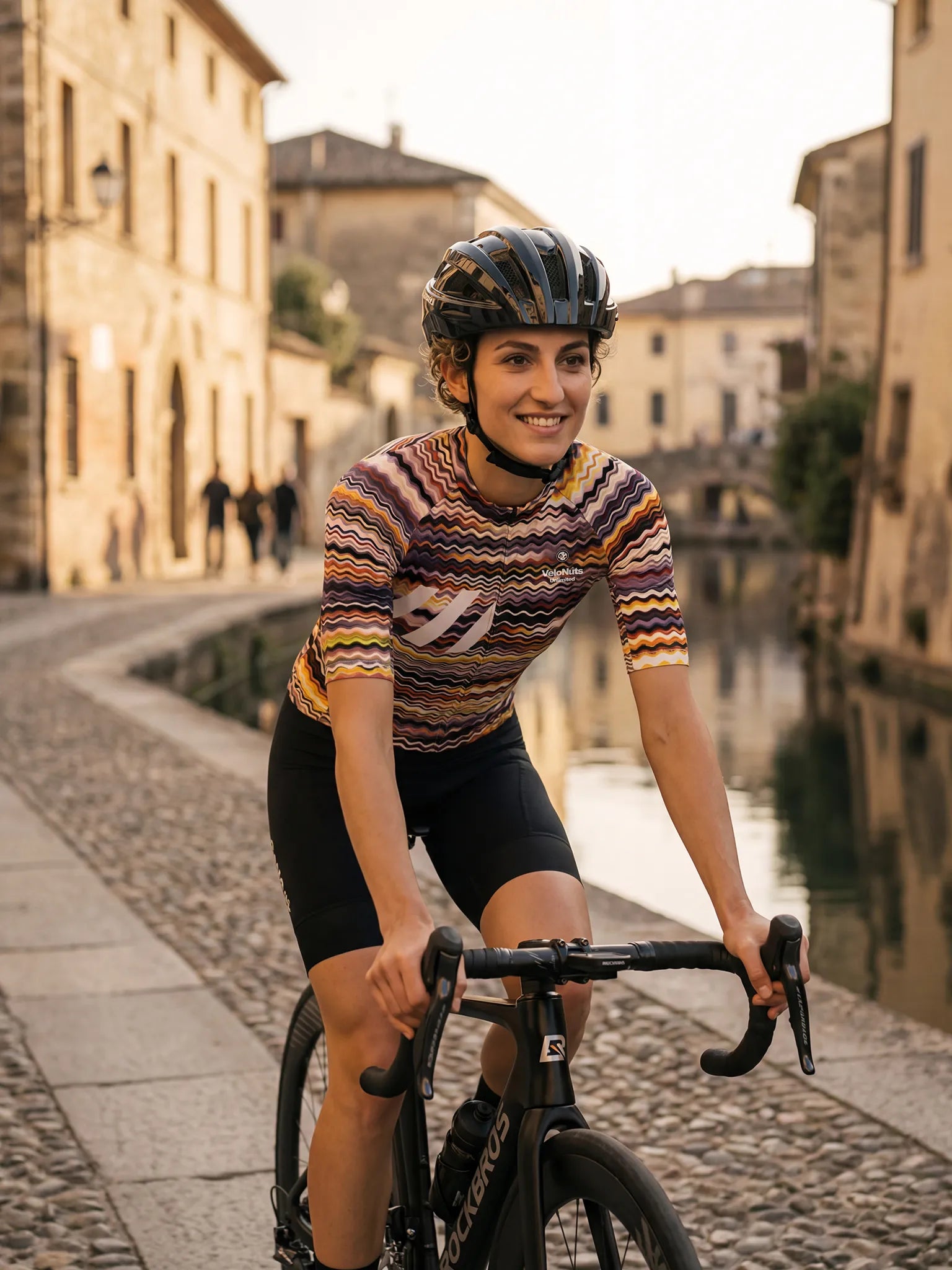 Women's Cycling Jersey Retro Signal#Type_Psychedelic Wave