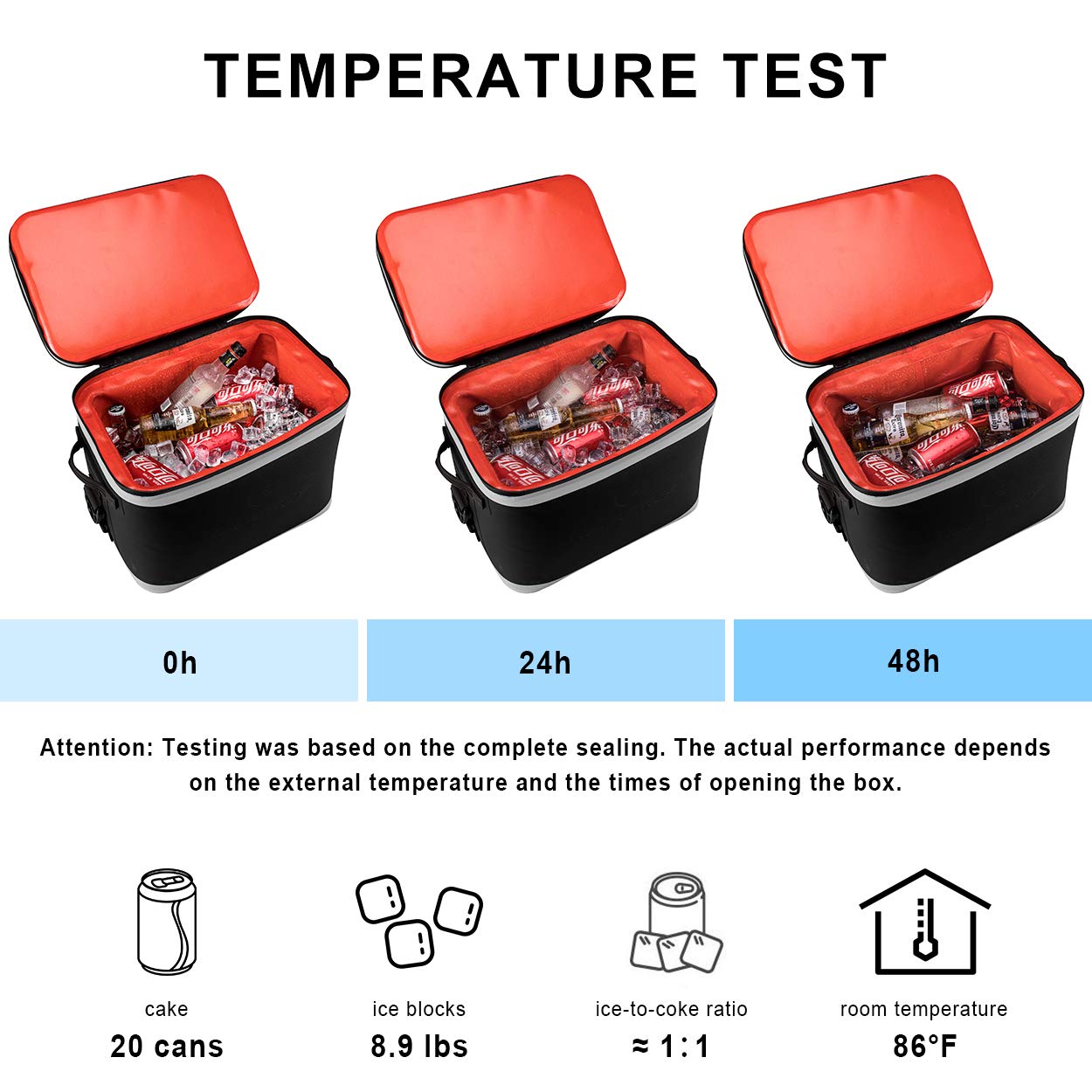 ROCKBROS Soft Cooler 30 Can Insulated Leak Proof Soft Pack - ROCKBROS