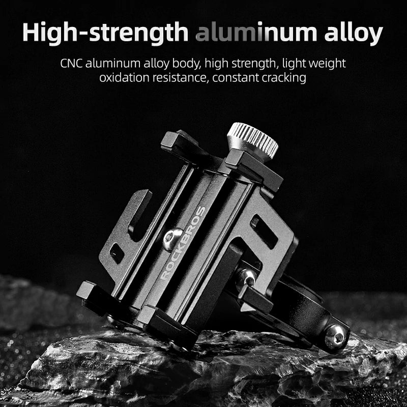 Aluminum Alloy Phone Mount Fits 2.2–3.7 in Wide