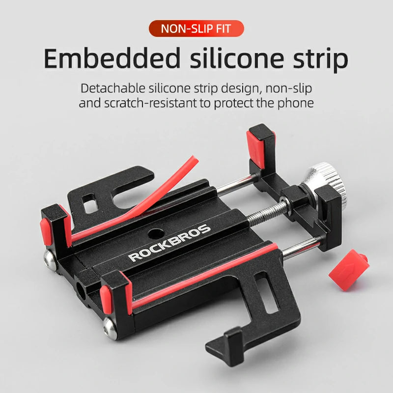 Aluminum Alloy Phone Mount Fits 2.2–3.7 in Wide