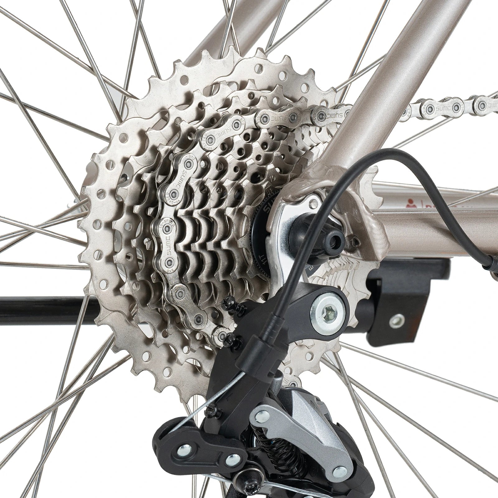 Rear cassette of ATS Classic 700C Road Bike in coffee color #Color_Coffee