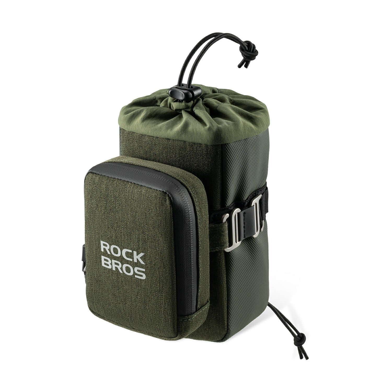 mtb road bike tail bag with water bottle holder rockbros#color_green