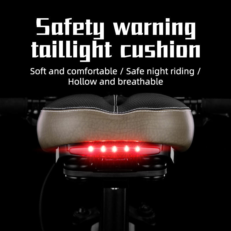 Bike Bicycle Saddle with Tail Light