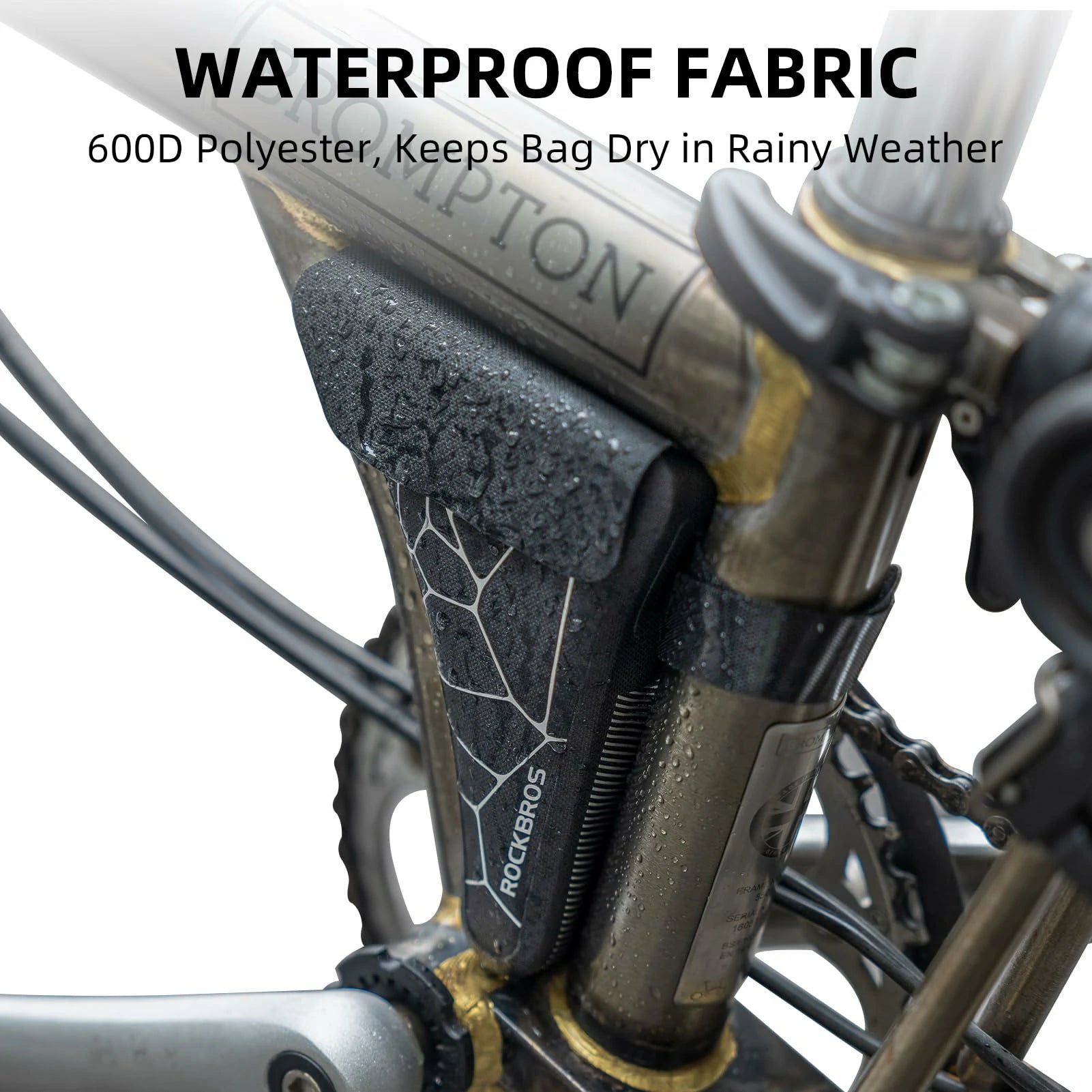 Bike Frame Storage Bag, Waterproof Bicycle Triangle Pouch